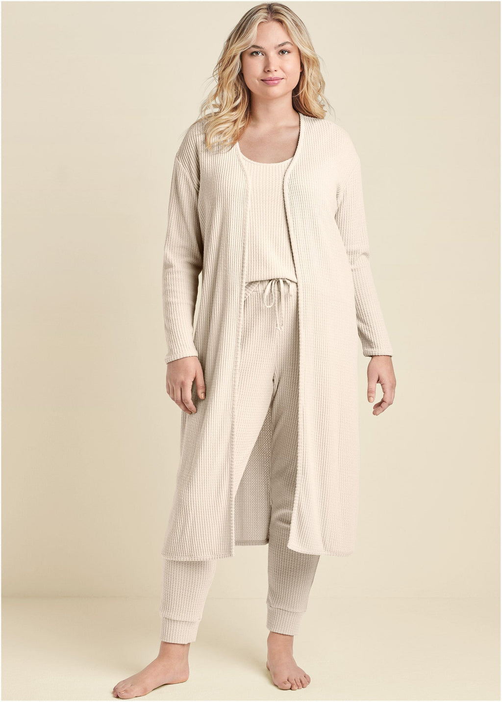 Cozy Waffle 3 Piece Set - Oatmeal