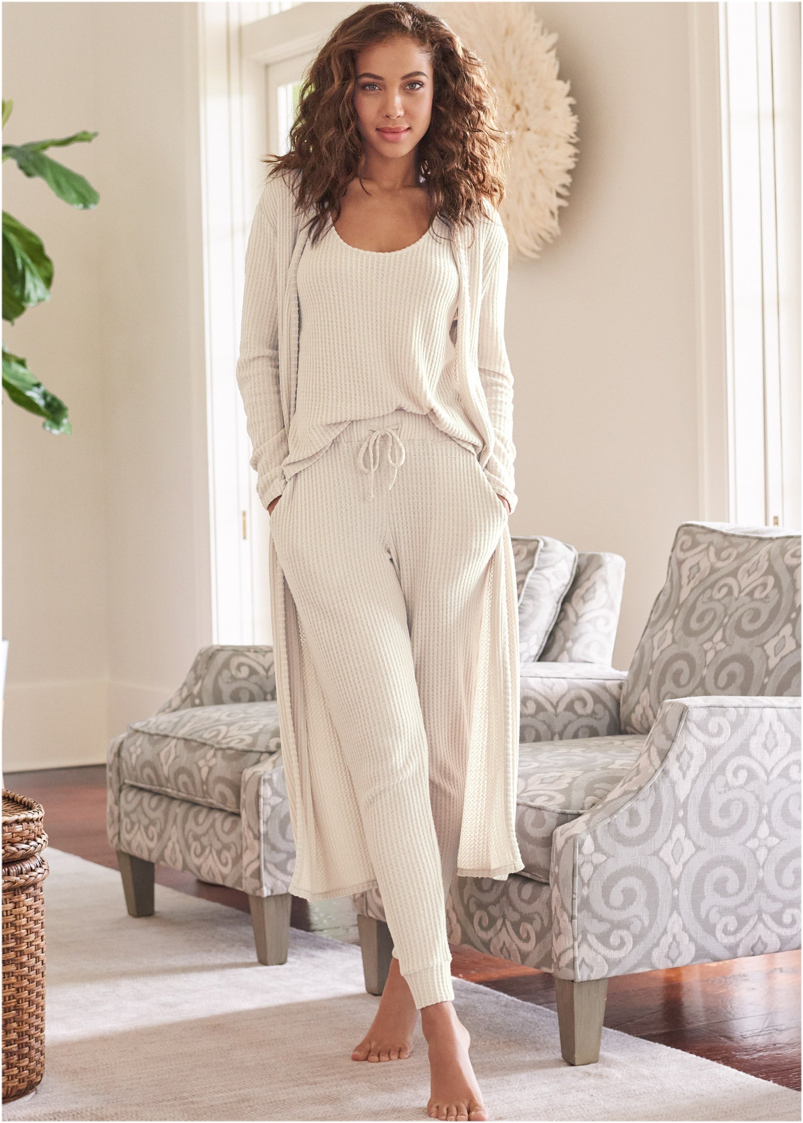 Cozy Waffle 3 Piece Set - Oatmeal