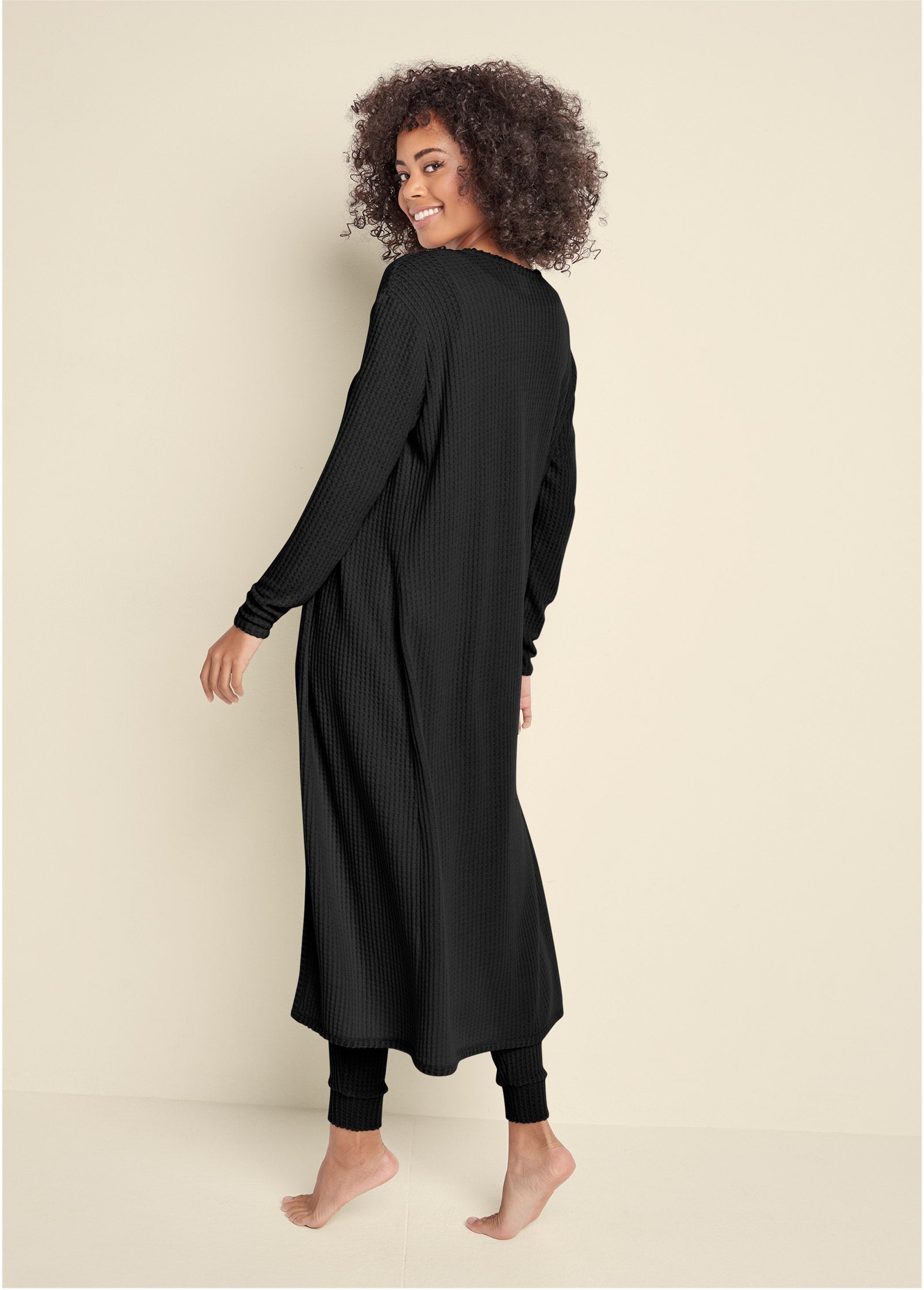 Cozy Waffle 3 Piece Set - Jet Black