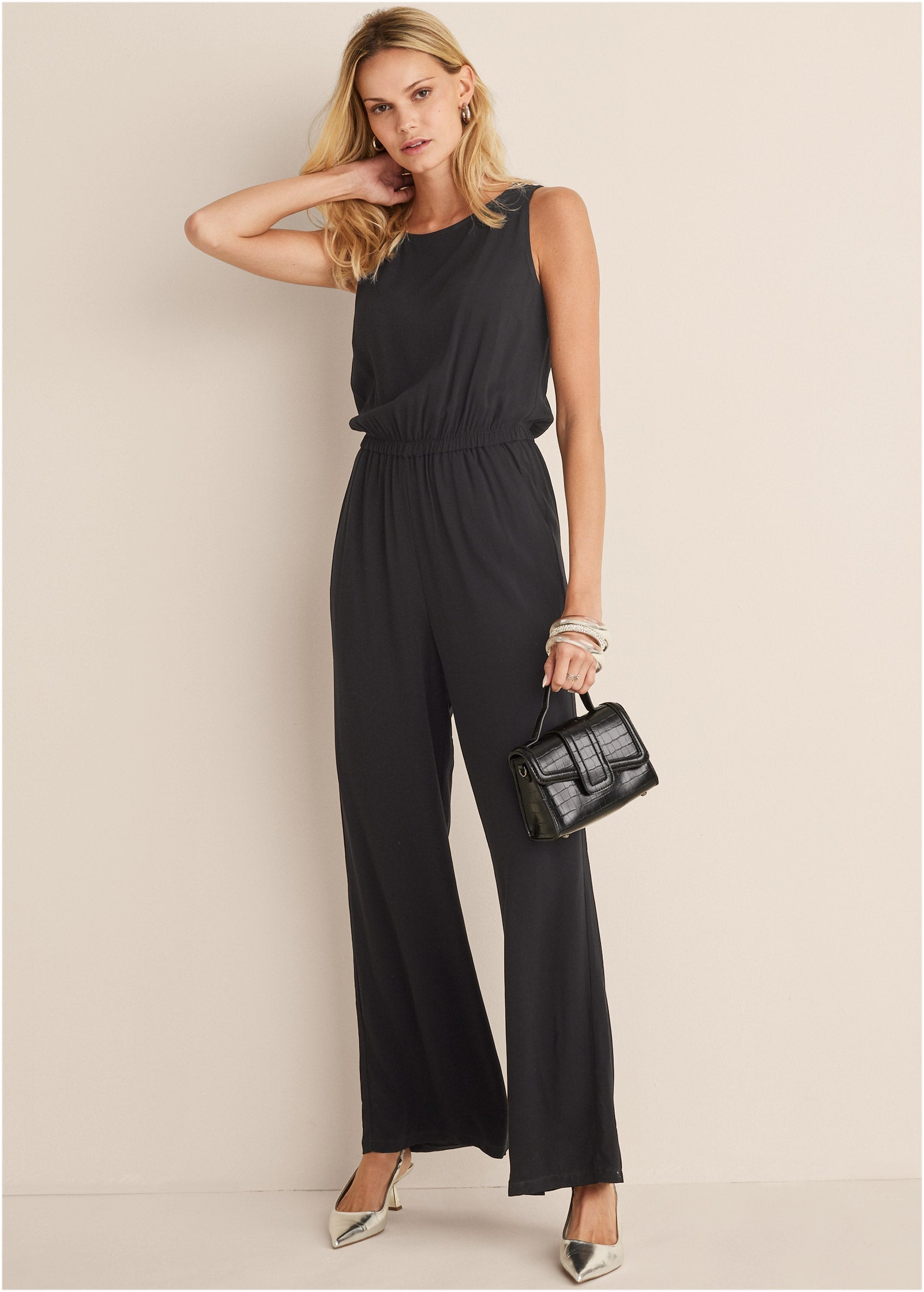 Sleeveless Jumpsuit - Black