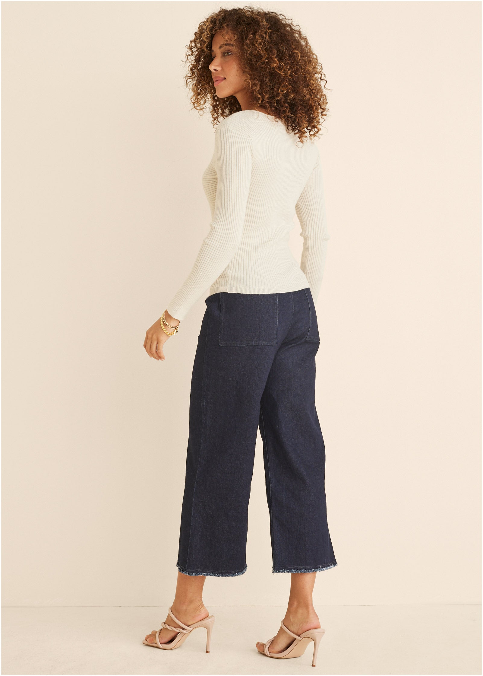 Long Sleeve Sweater - Cloud Dancer