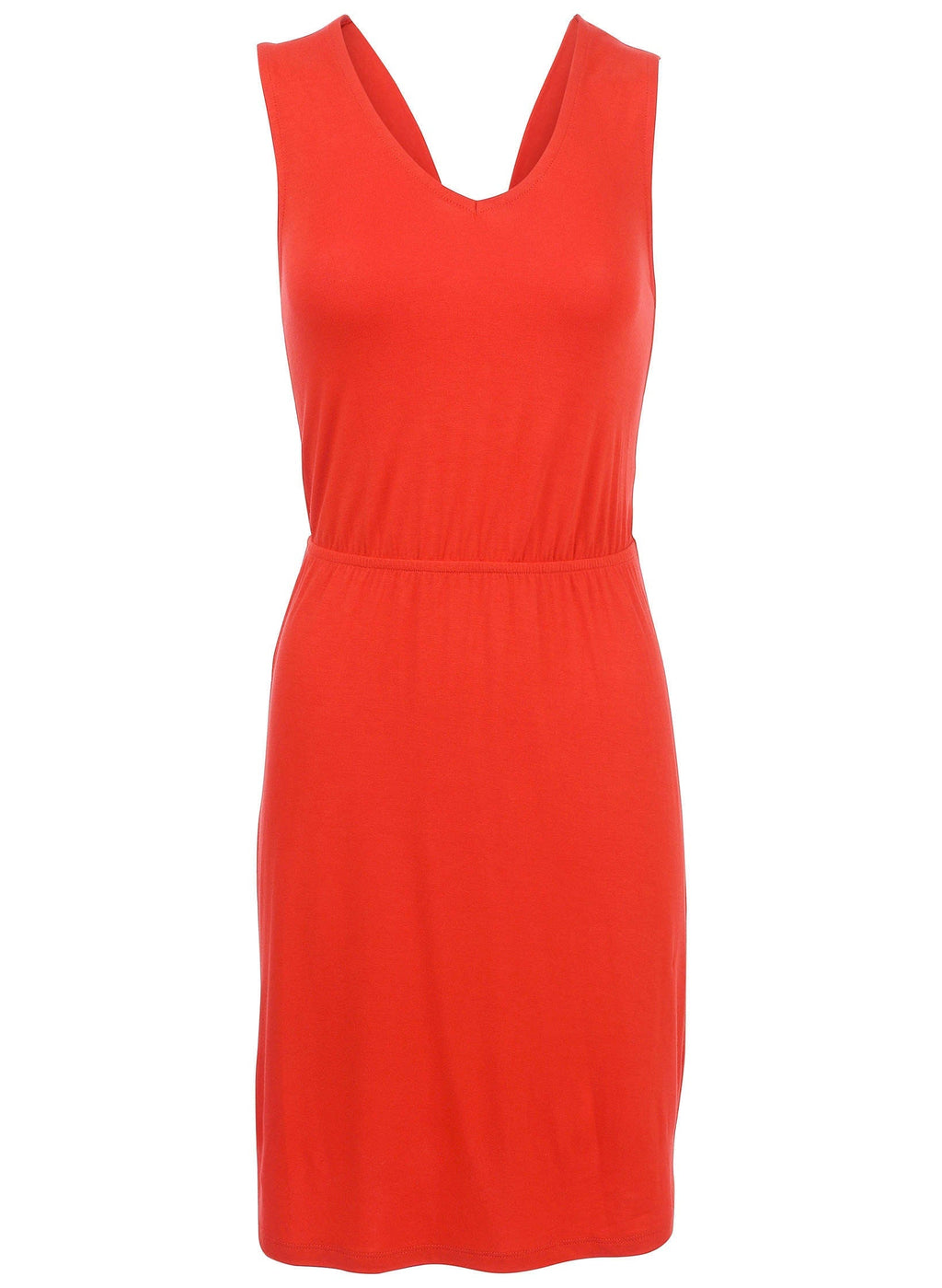 Twist Back Mini Dress - Red