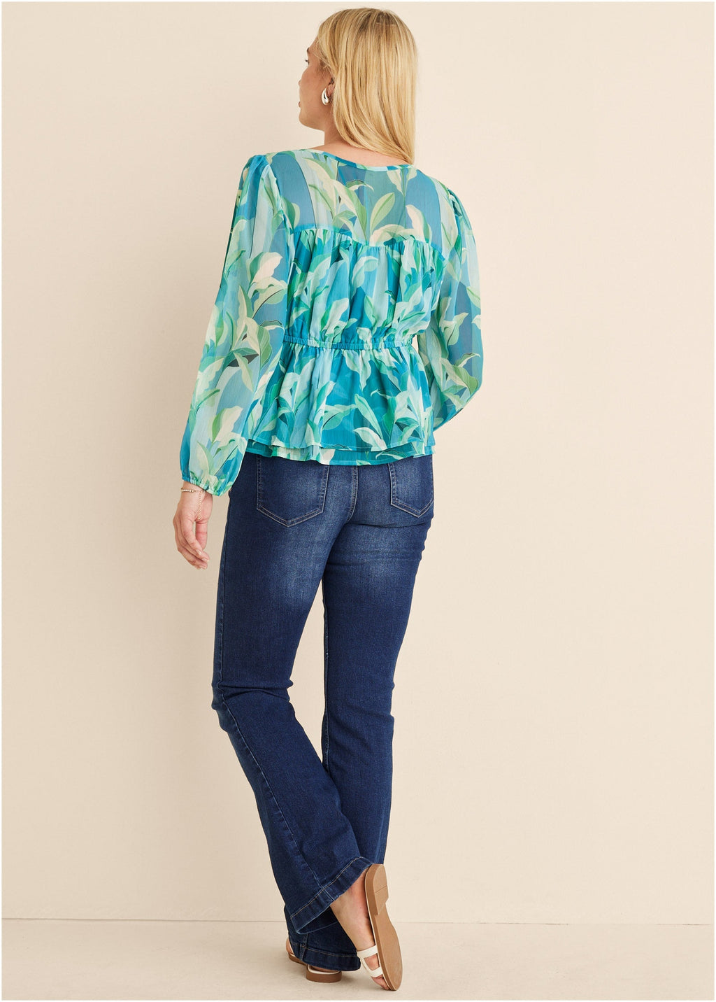 Sheer Beauty Blouse - Botanical Beauty