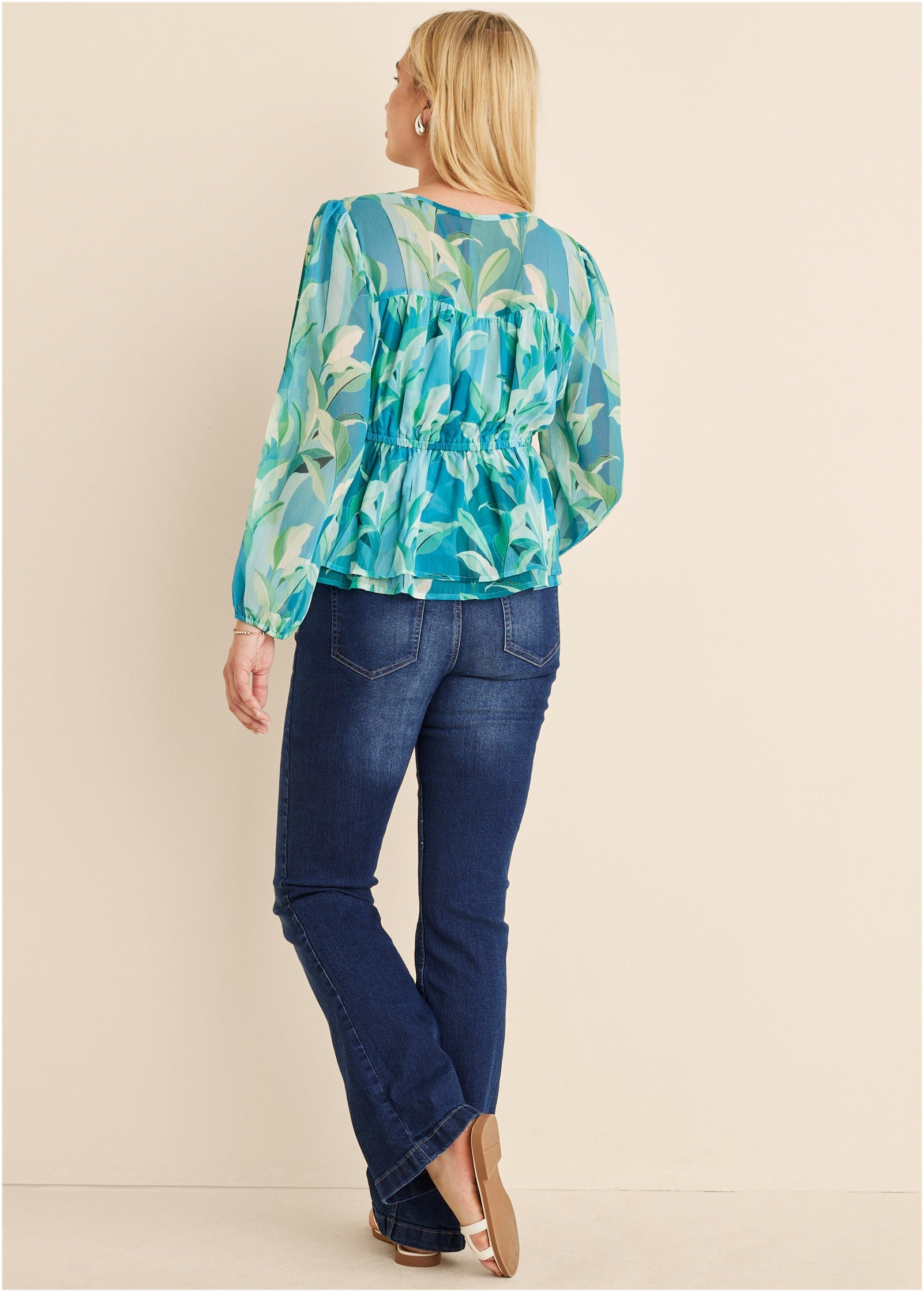 Sheer Beauty Blouse - Botanical Beauty