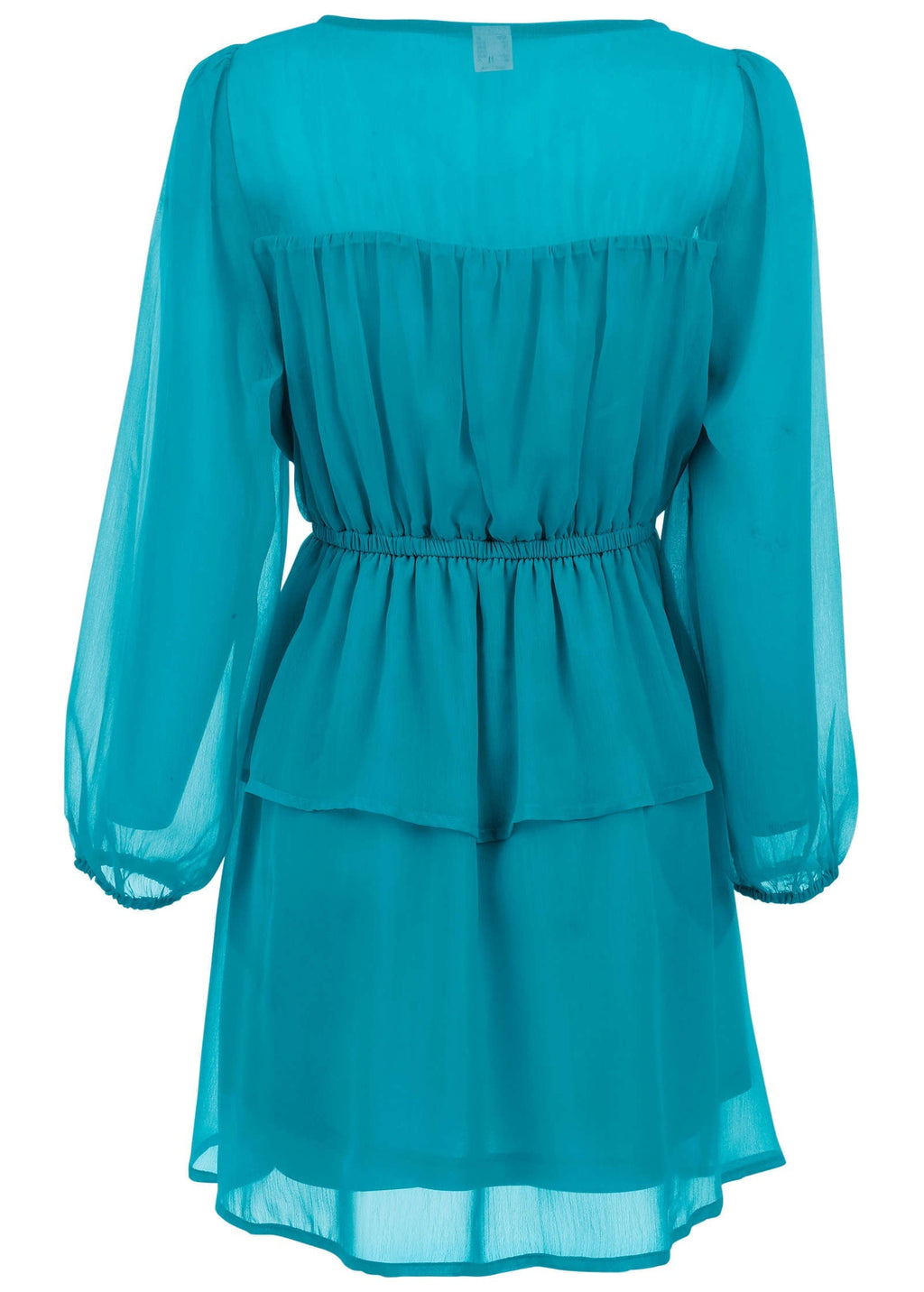 Sheer Beauty Mini Dress - Teal