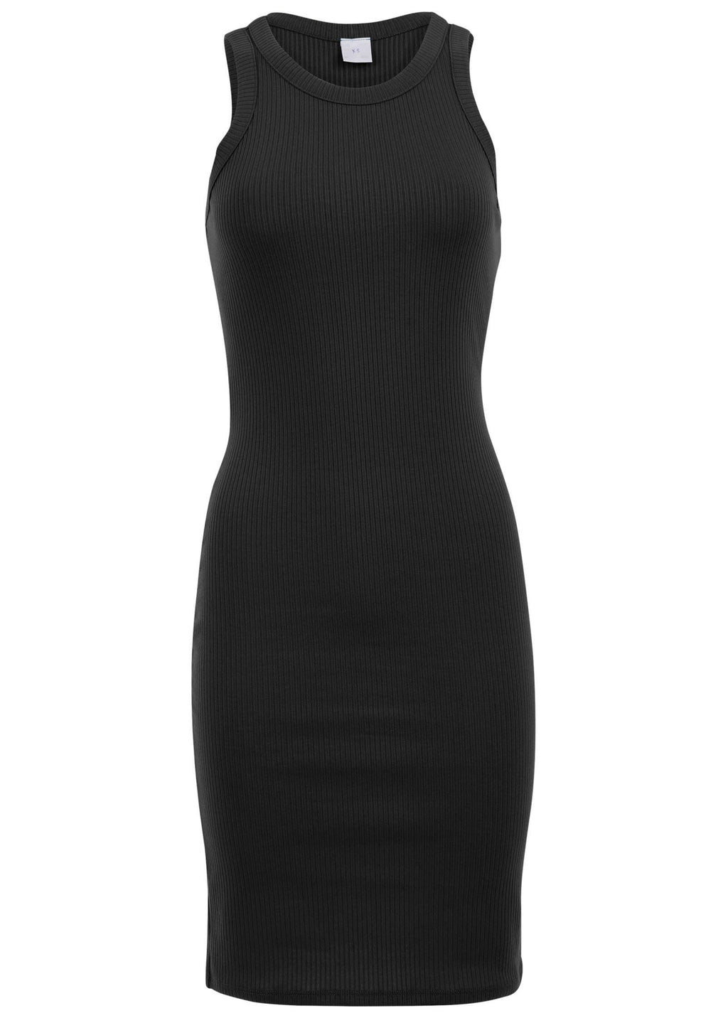 Flexrib Mini Dress - Jet Black