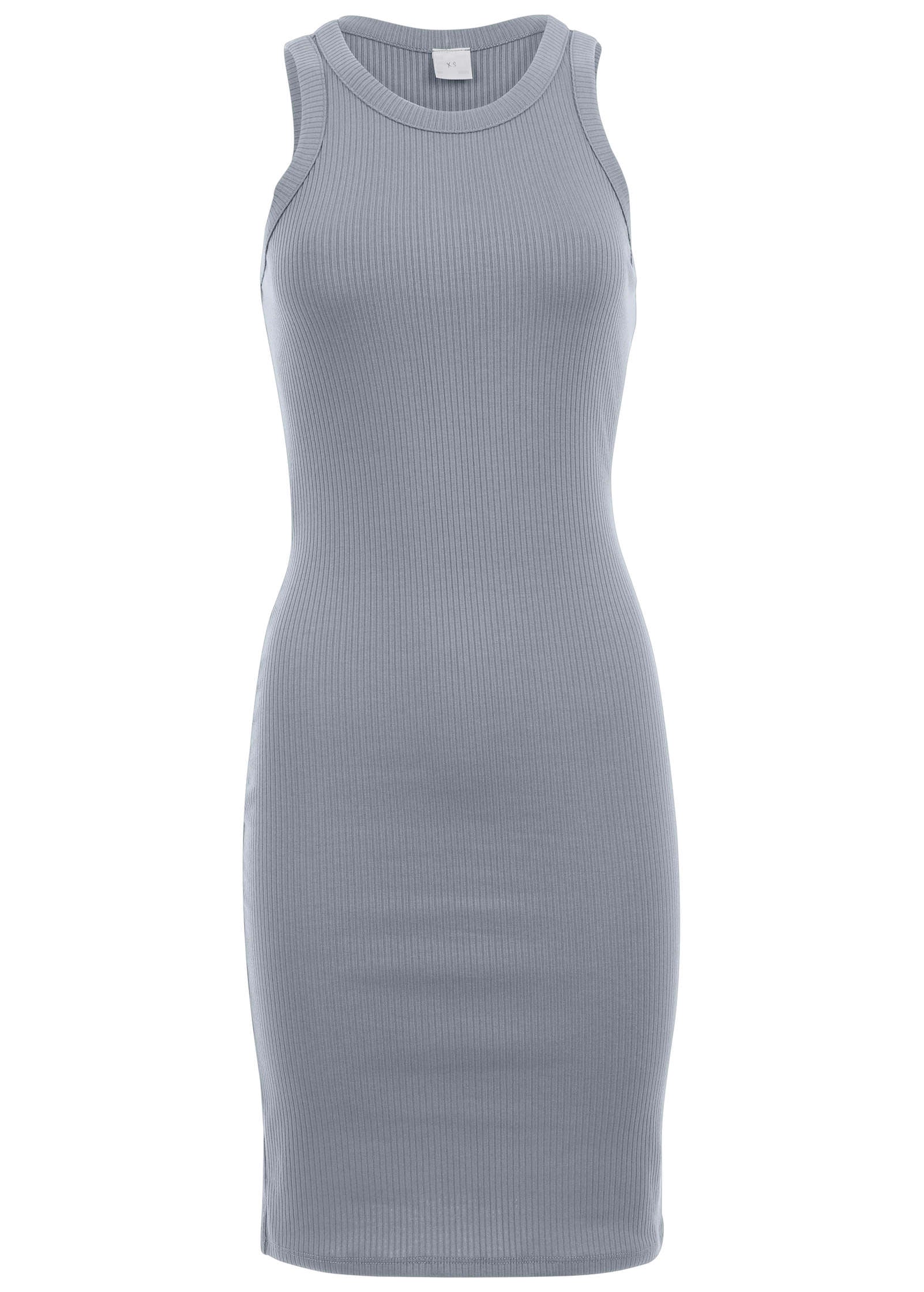 Flexrib Mini Dress - Seafog