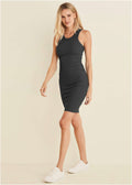 Flexrib Mini Dress - Jet Black