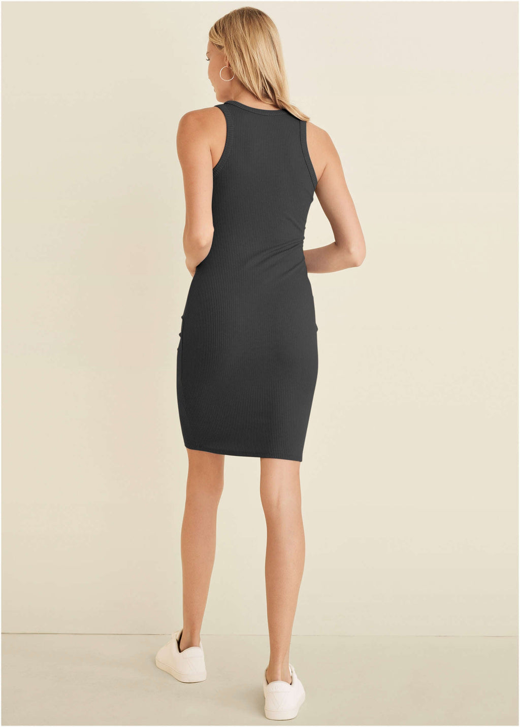 Flexrib Mini Dress - Jet Black