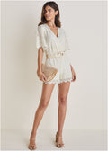 Lace Romper - Cream