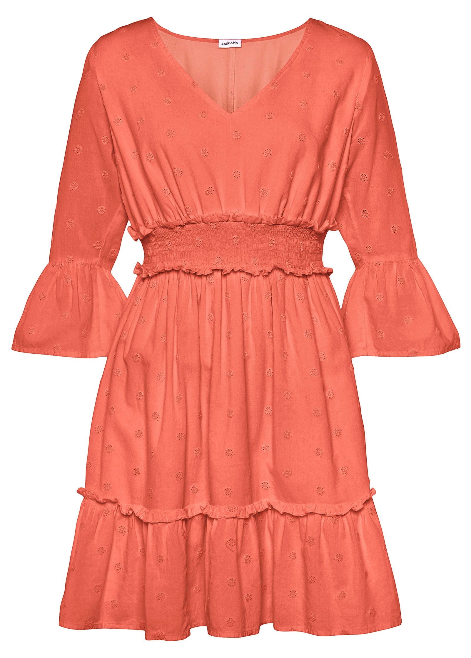 Ruffle Tiered Mini Dress - Burnt Orange