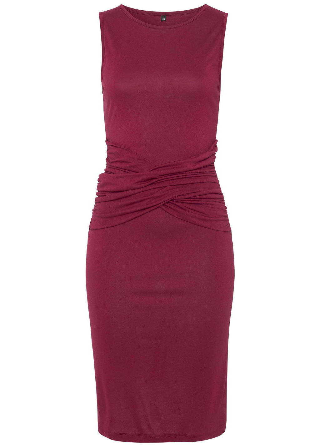 Wrap Front Dress - Burgundy