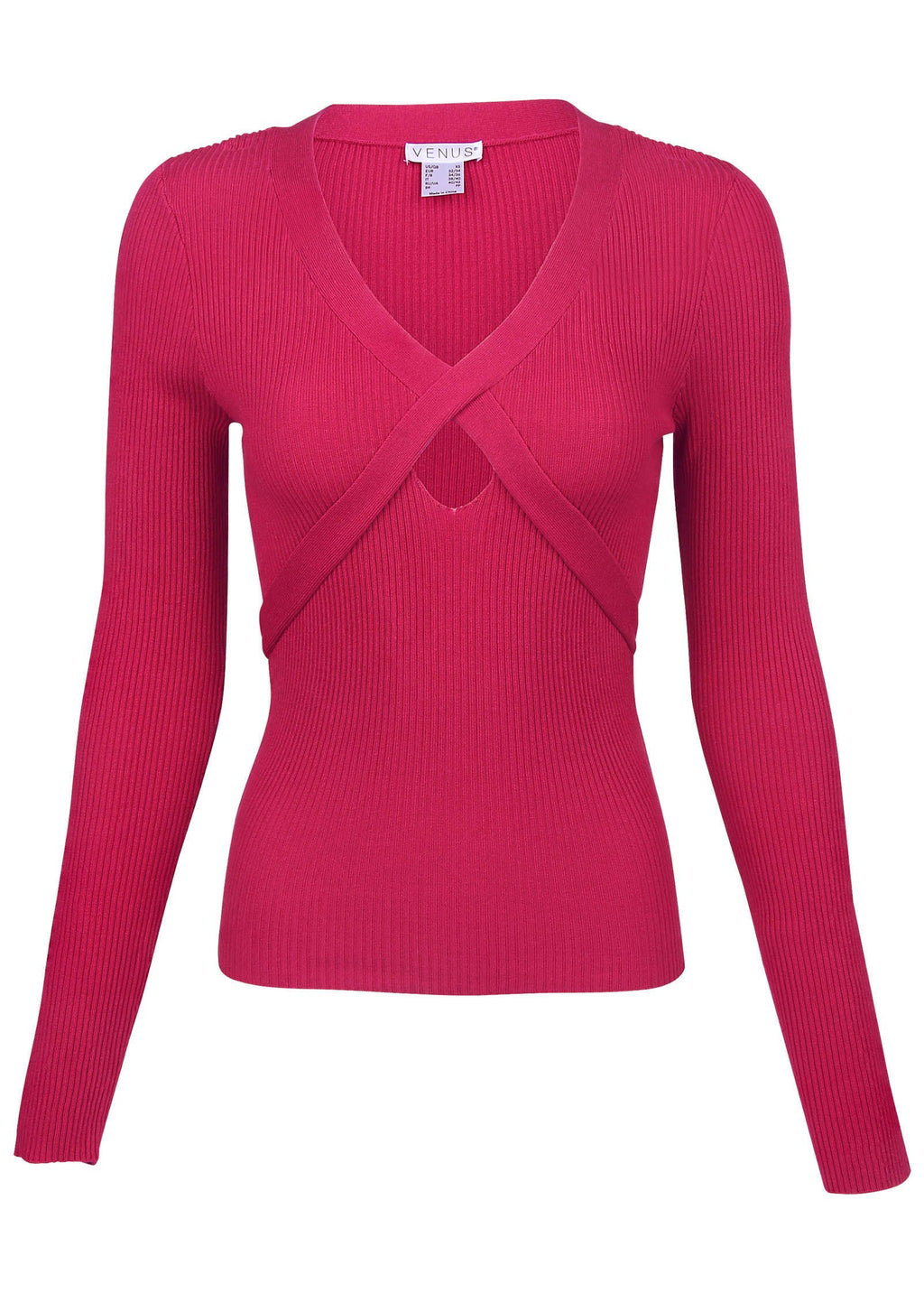 Keyhole Long Sleeve Sweater - Vivacious