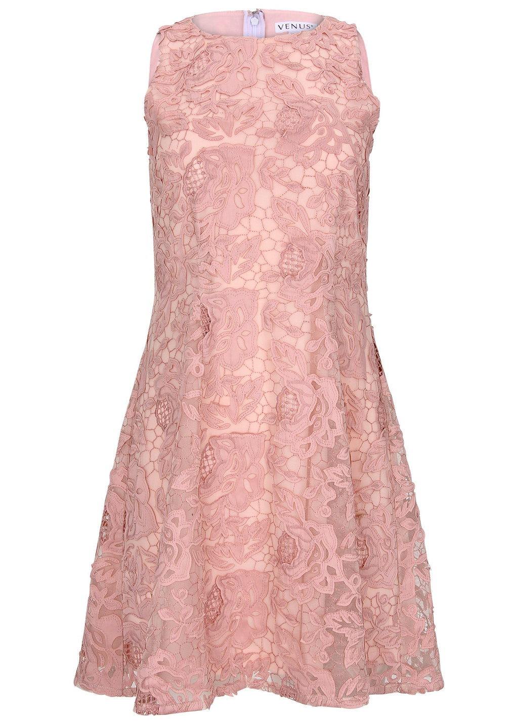 Lace Mini Dress - Evening Sand