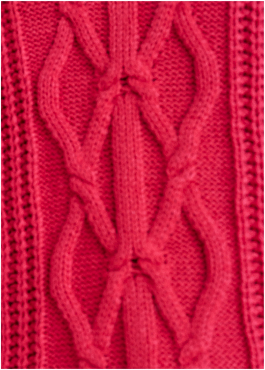 Cable Knit Sweater - Barberry