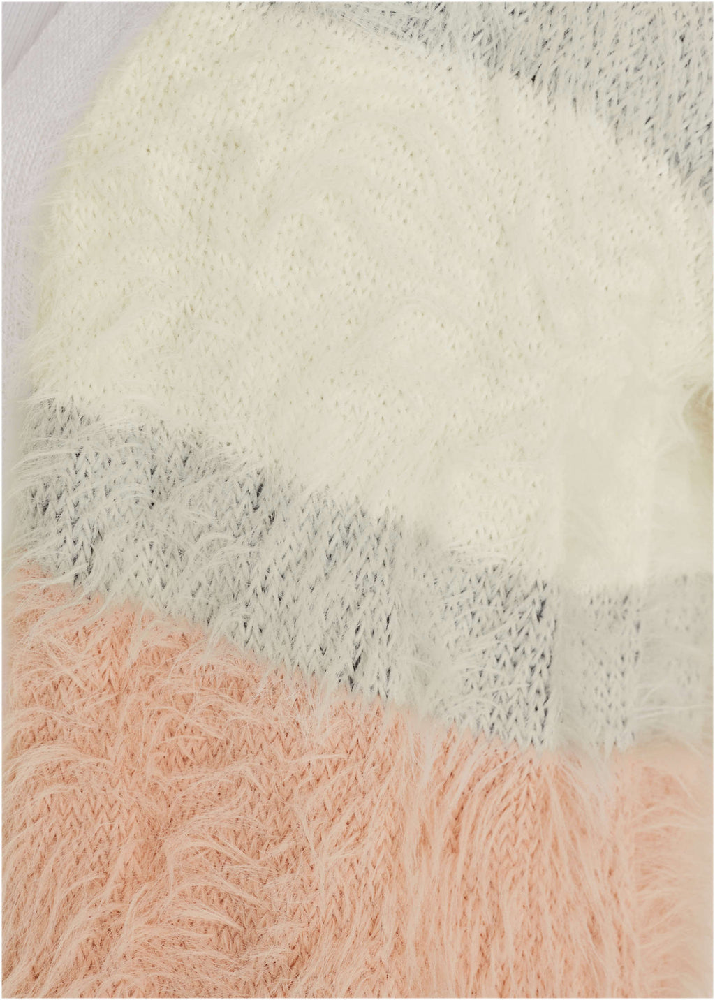 Eyelash Cardigan - White Multi