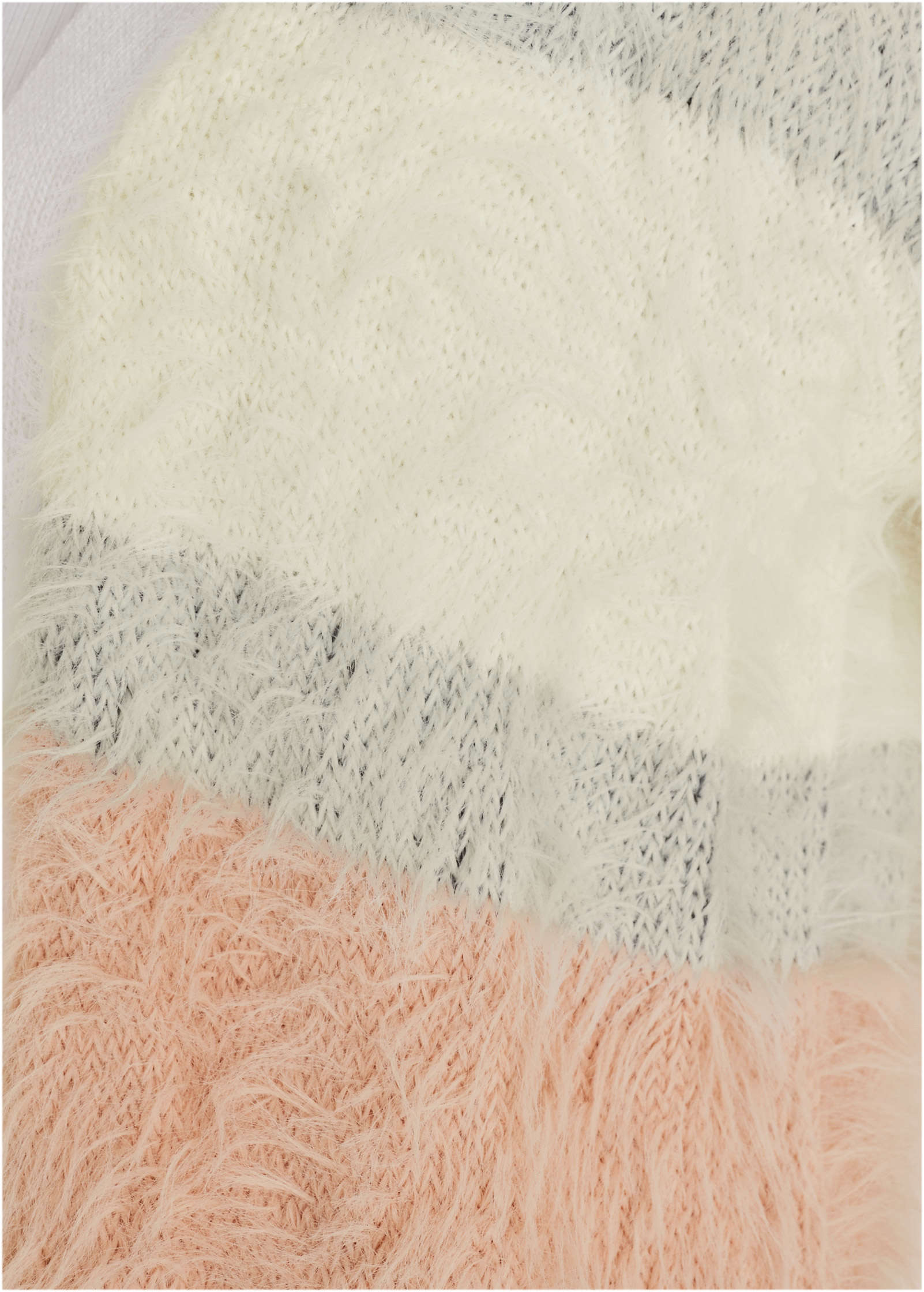 Eyelash Cardigan - White Multi
