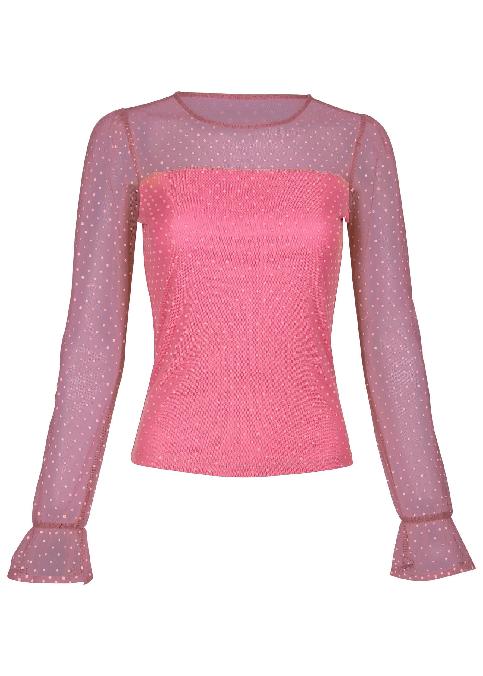 Dot Mesh Top - Polignac