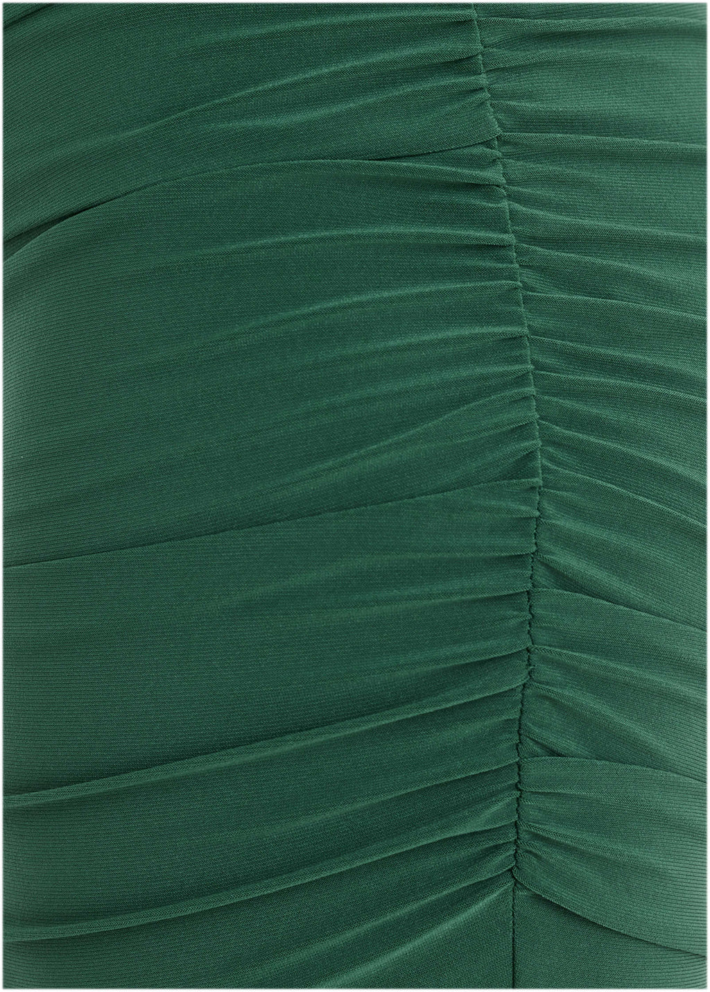 Ruched Side Ponte Mini - Tropical Green