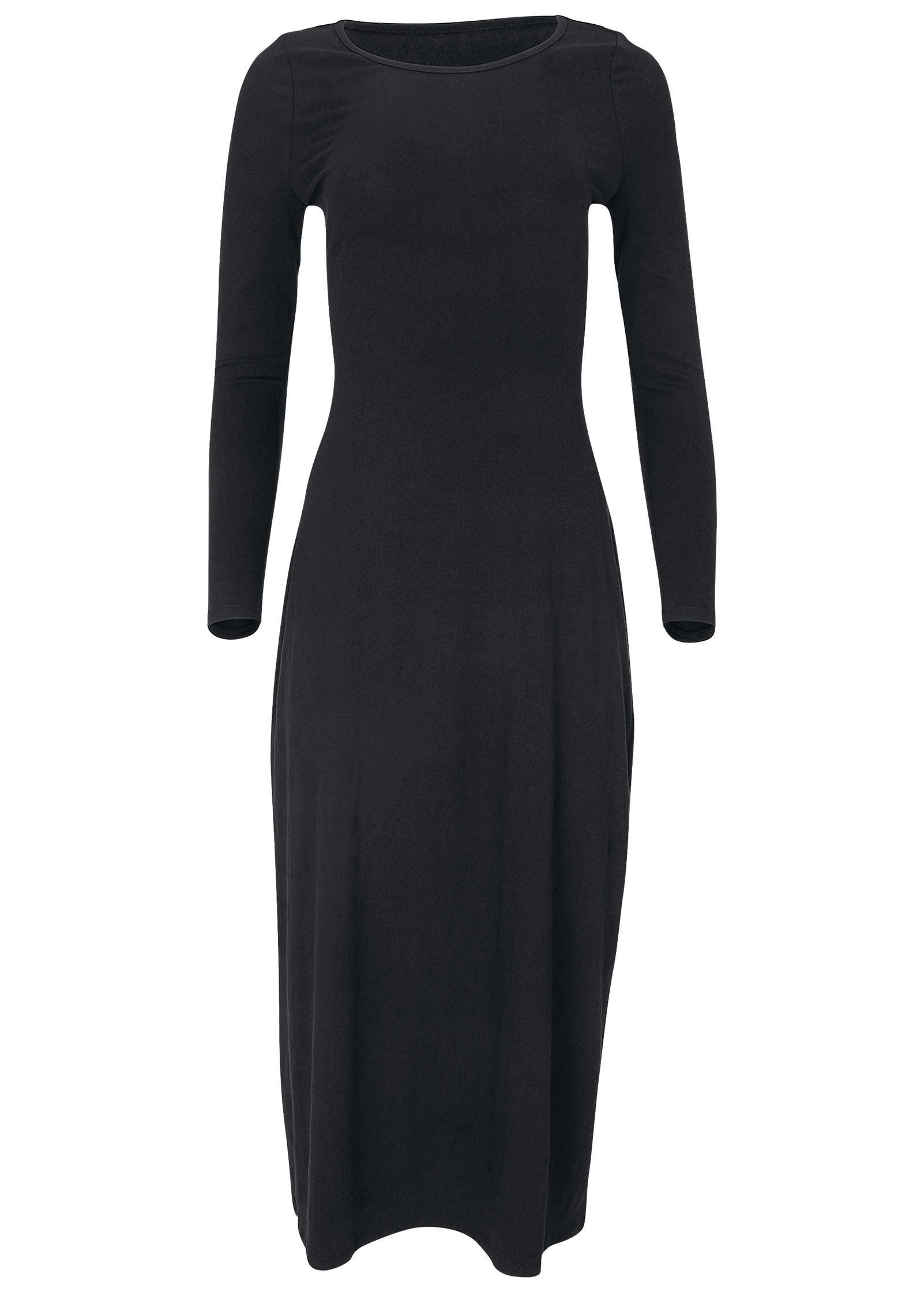 Open Back Maxi Dress - Jet Black