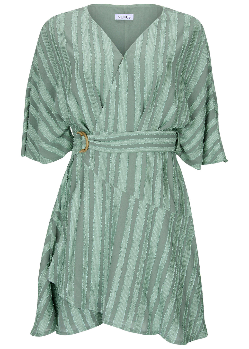 Dolman Sleeve Mini Dress - Iceberg Green