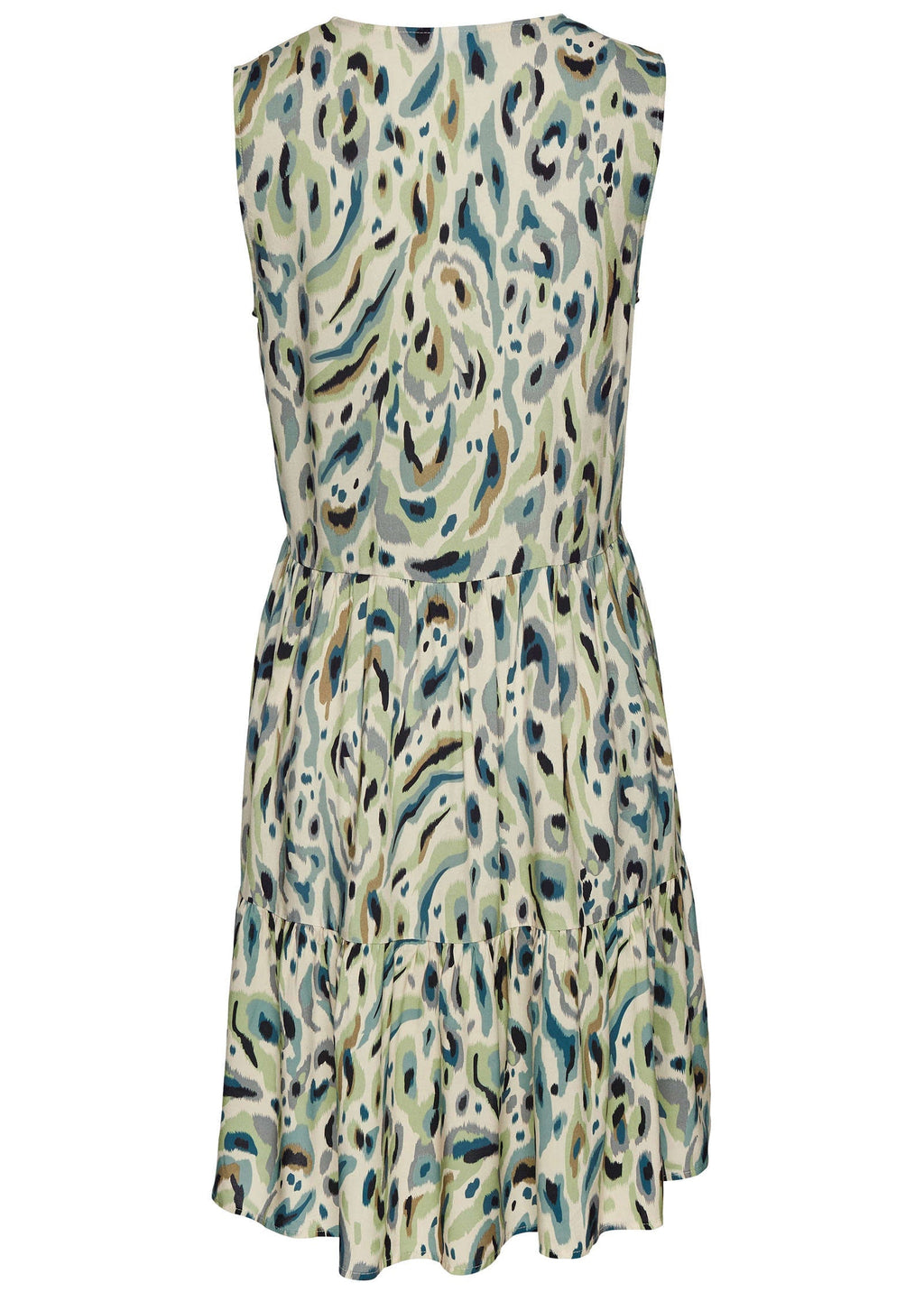 Sleeveless Printed Mini - Sand Multi