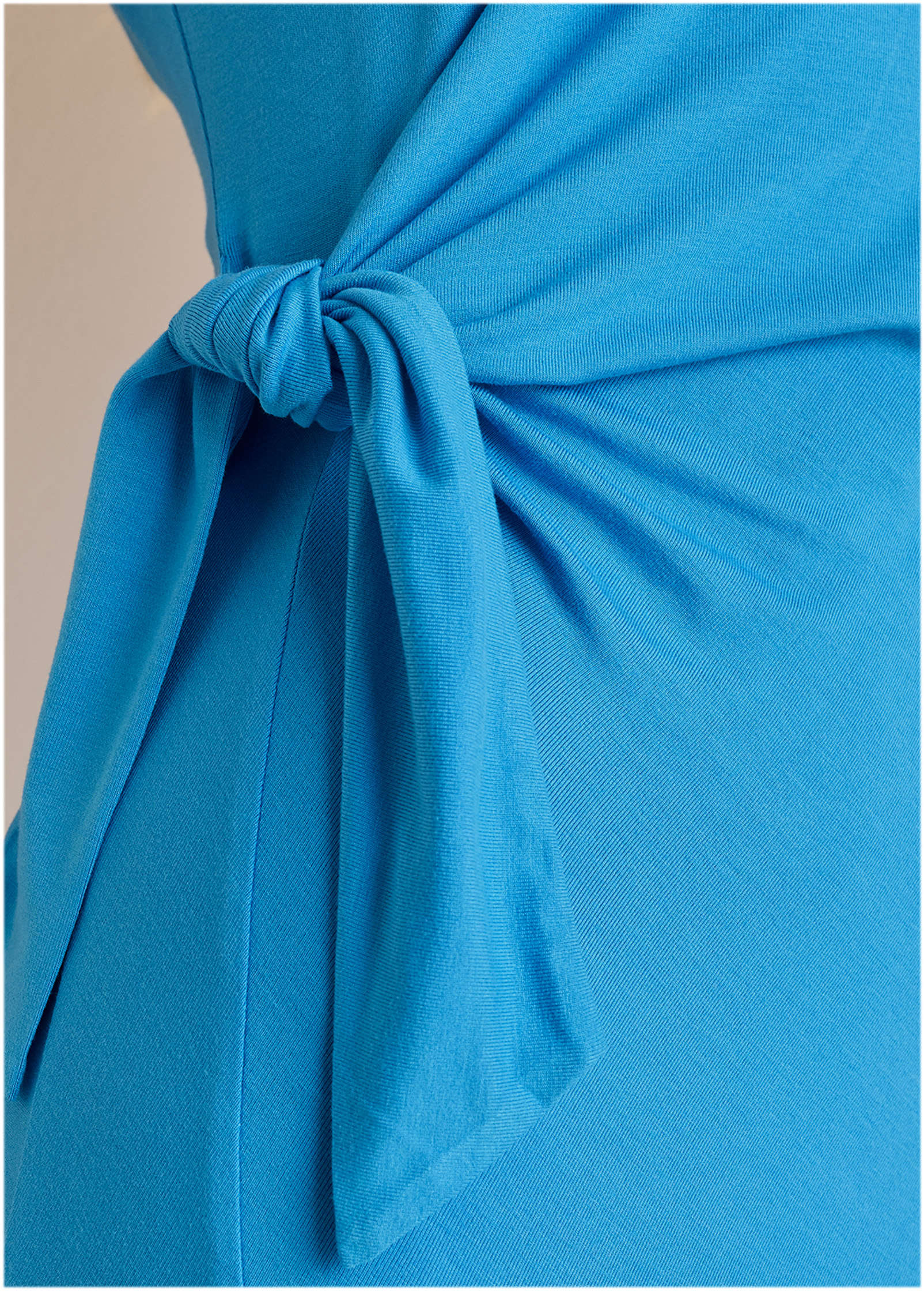 Tie Side Maxi Dress  - Blue