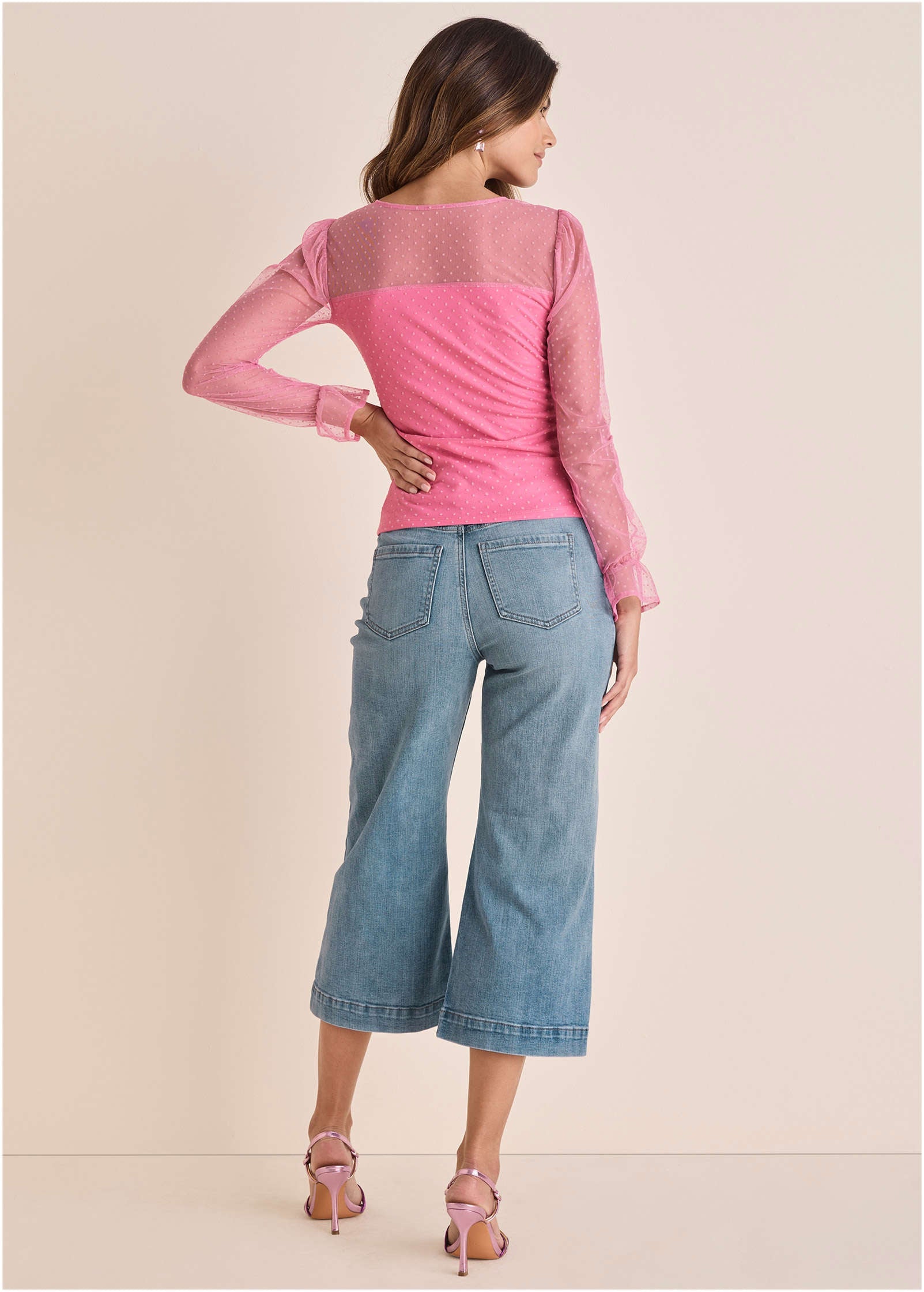 Dot Mesh Top - Polignac