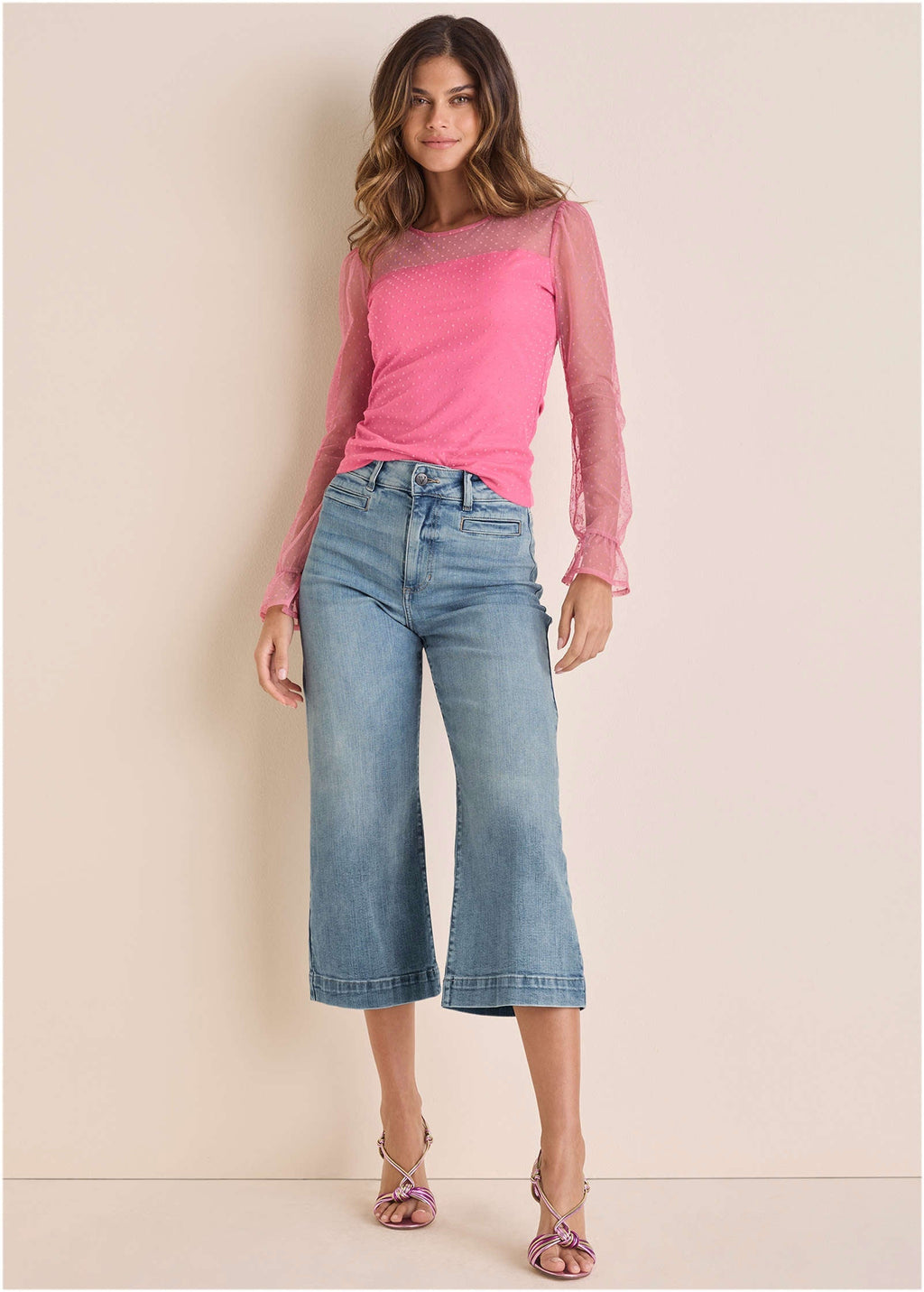 Dot Mesh Top - Polignac
