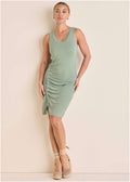 Button Detail Dress  - Iceberg Green