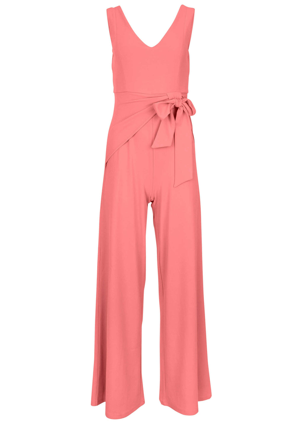 Wide Leg Jumpsuit - Coral