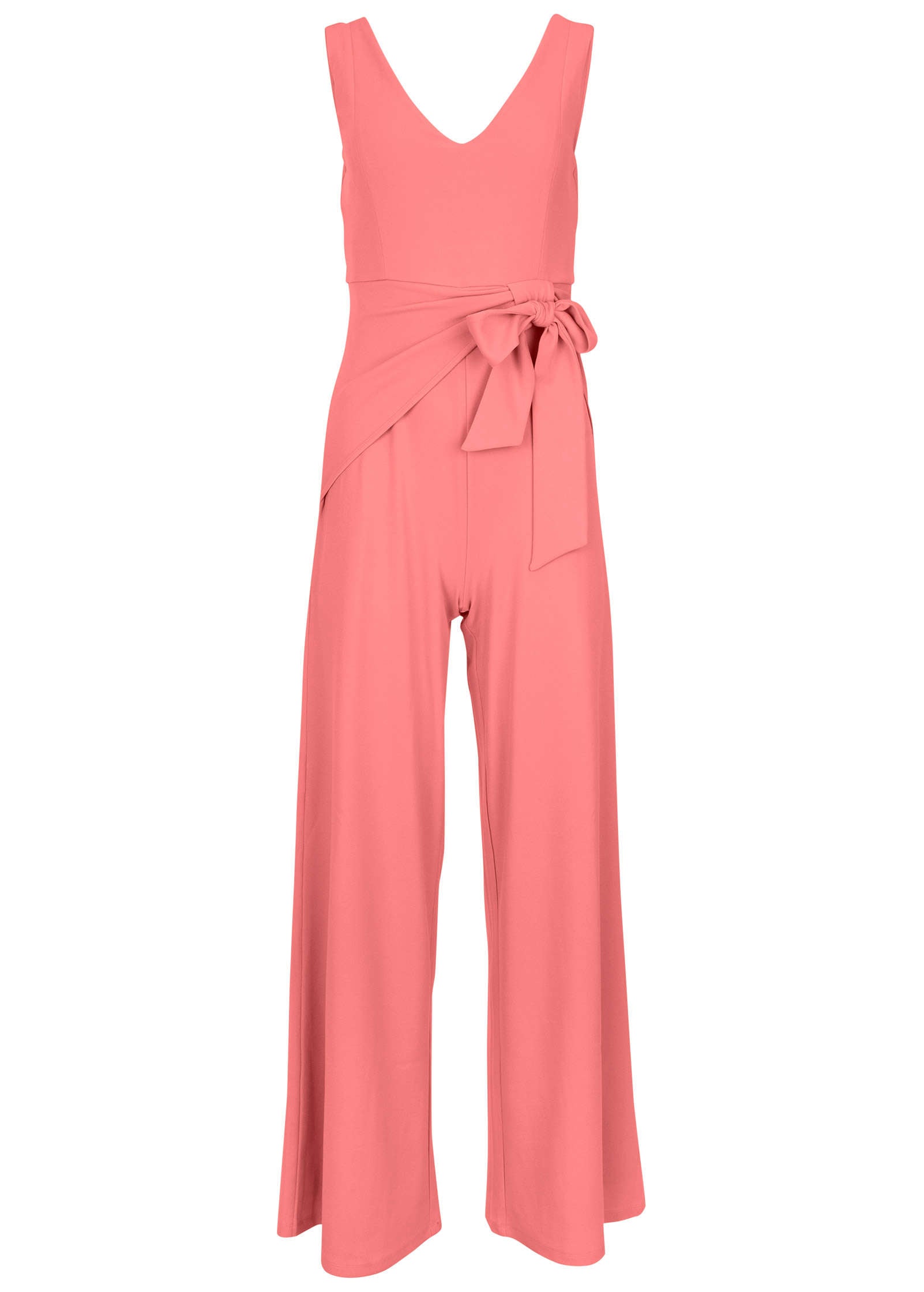 Wide Leg Jumpsuit - Coral