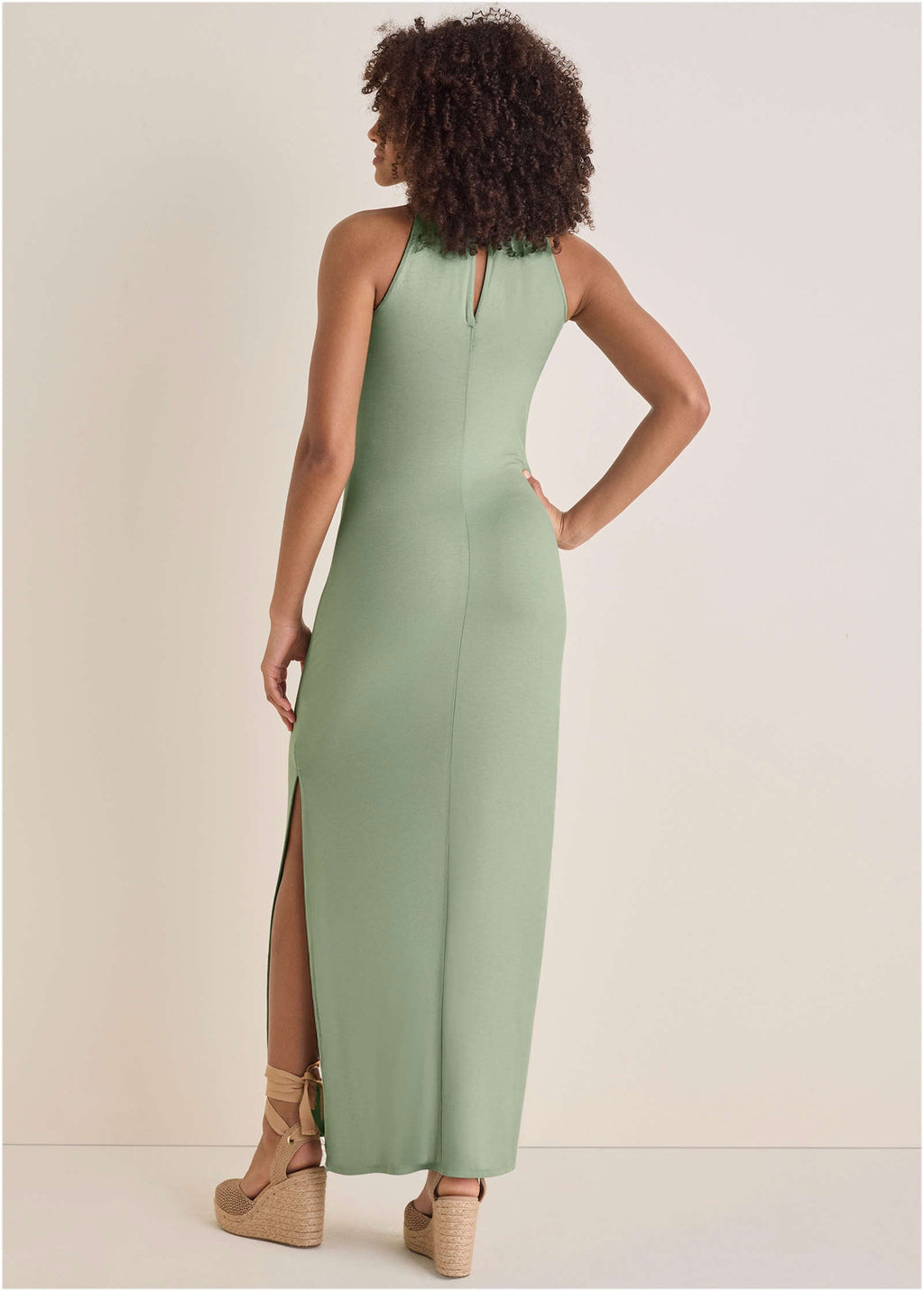 Halter Maxi Dress - Iceberg Green