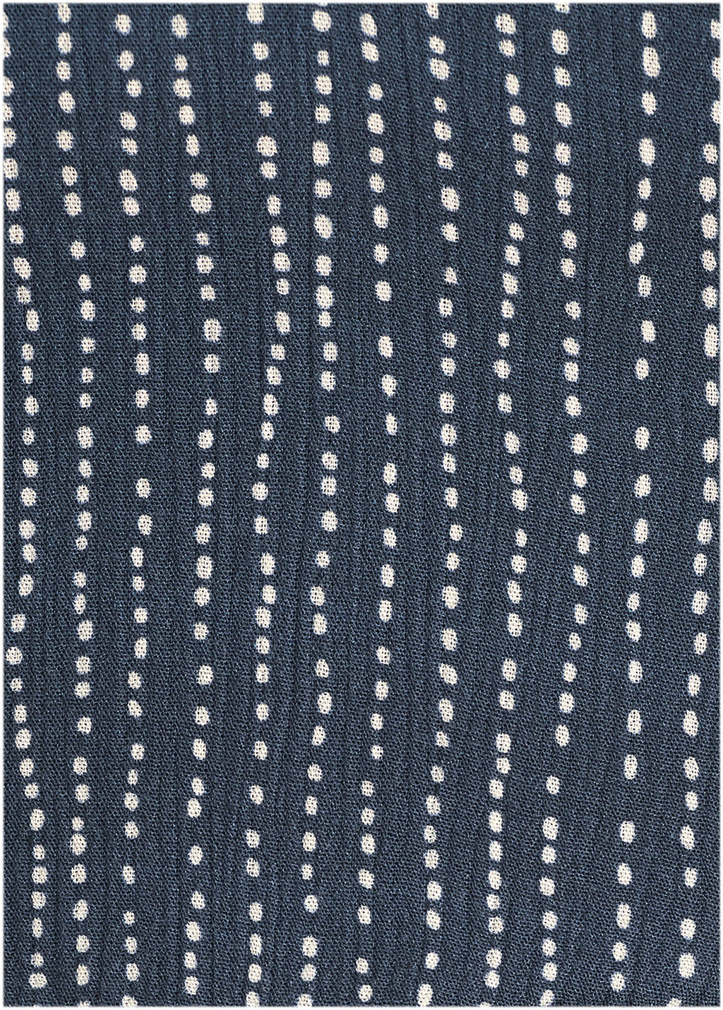 Halter High-Low Dress - Navy Dot Stripe