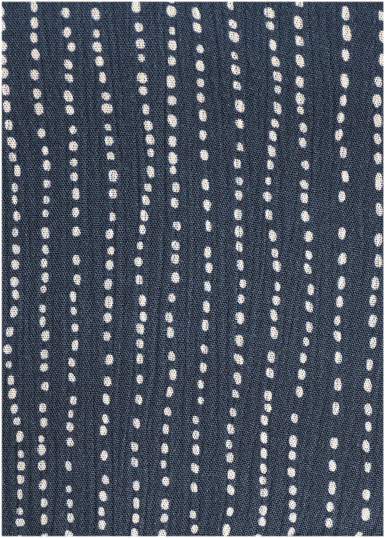 Halter High-Low Dress - Navy Dot Stripe