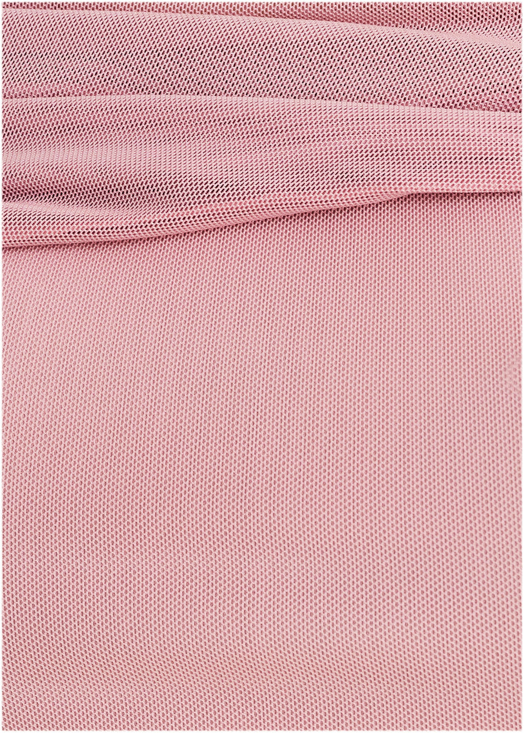 One-Shoulder Mesh Midi - Cameo Pink