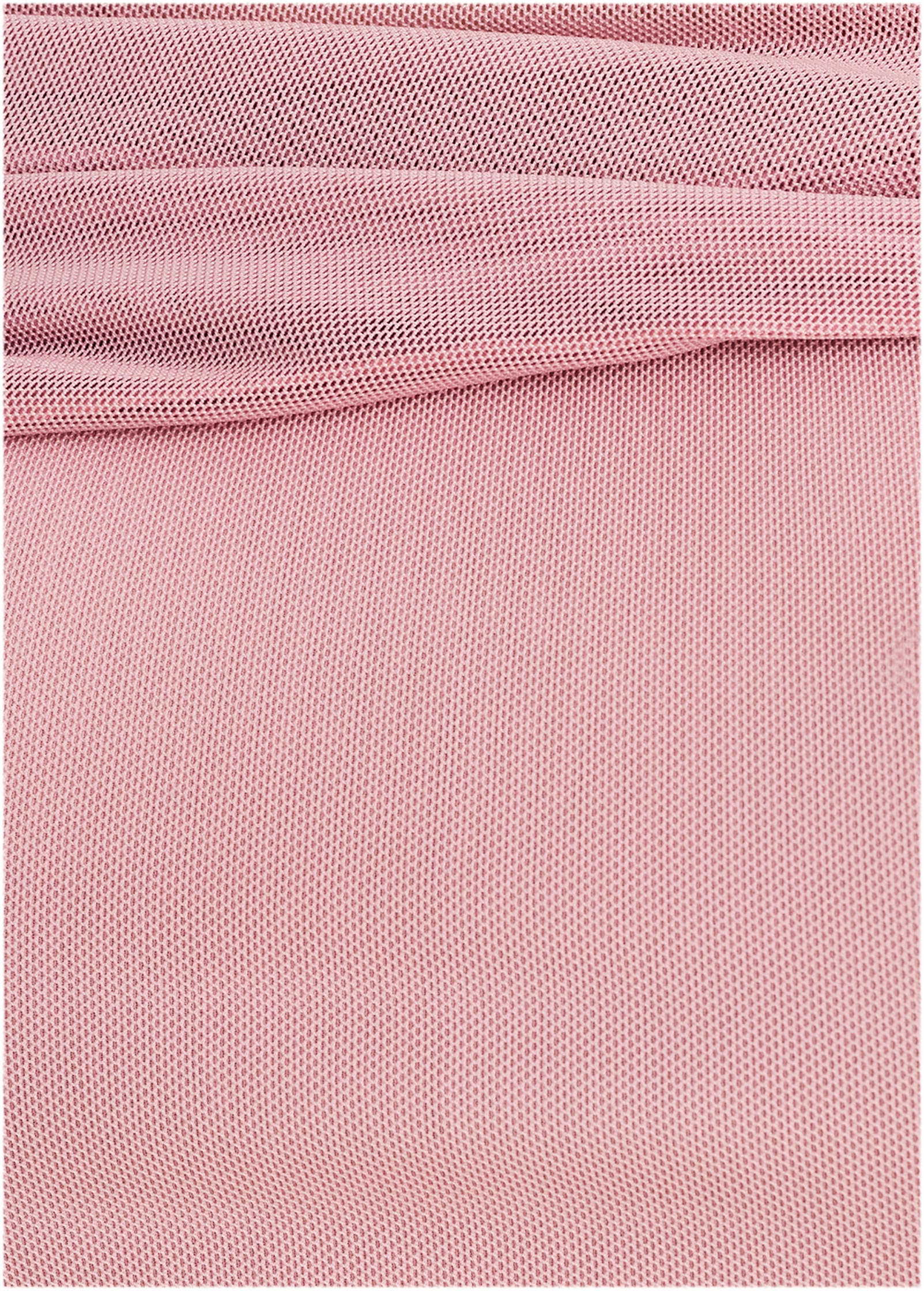One-Shoulder Mesh Midi - Cameo Pink