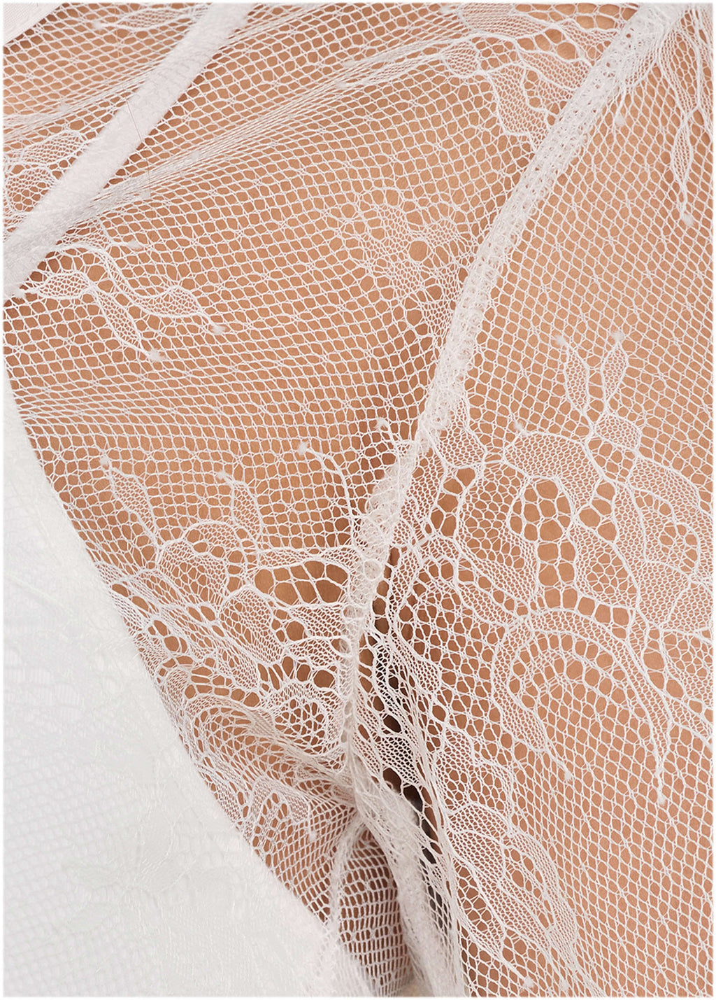 Lace Long Sleeve Top - White