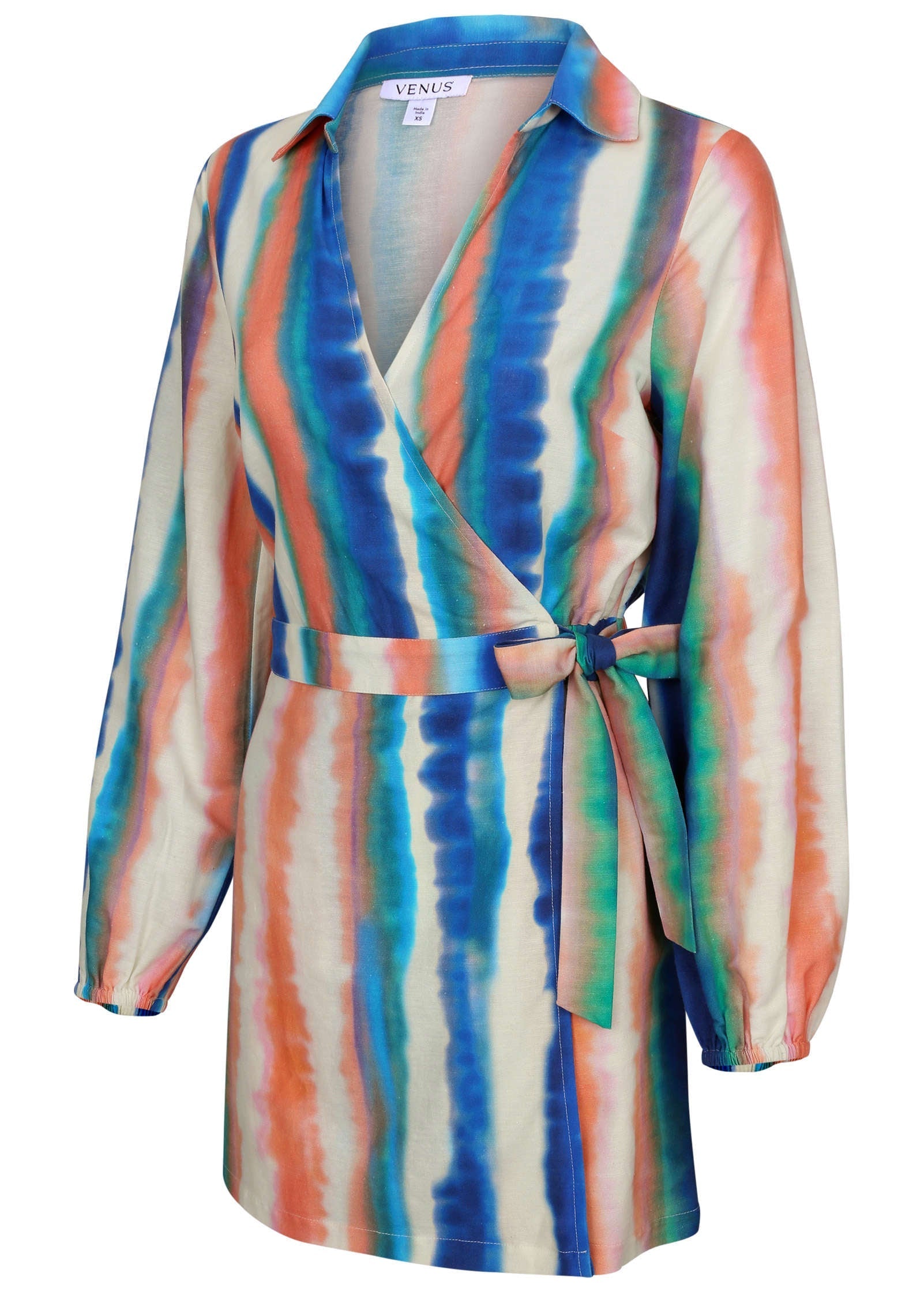 Long Sleeve Poplin Skort - Bahama Horizon