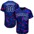 Custom 3D Pattern Design Music Festival Authentic Baseball Jersey