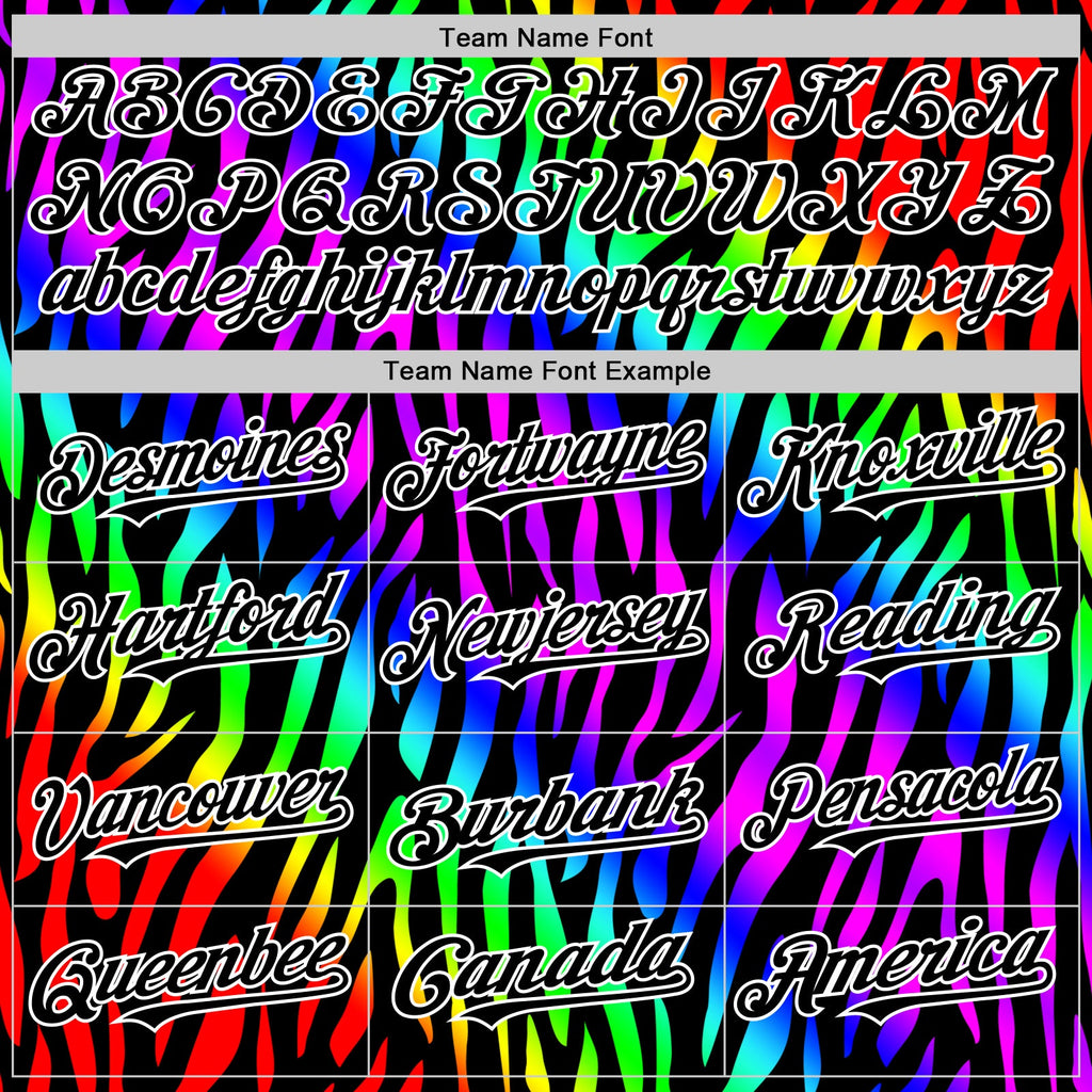 Custom Black White Valentine's Day Striped Pride Month Love Is Love Authentic Baseball Jersey