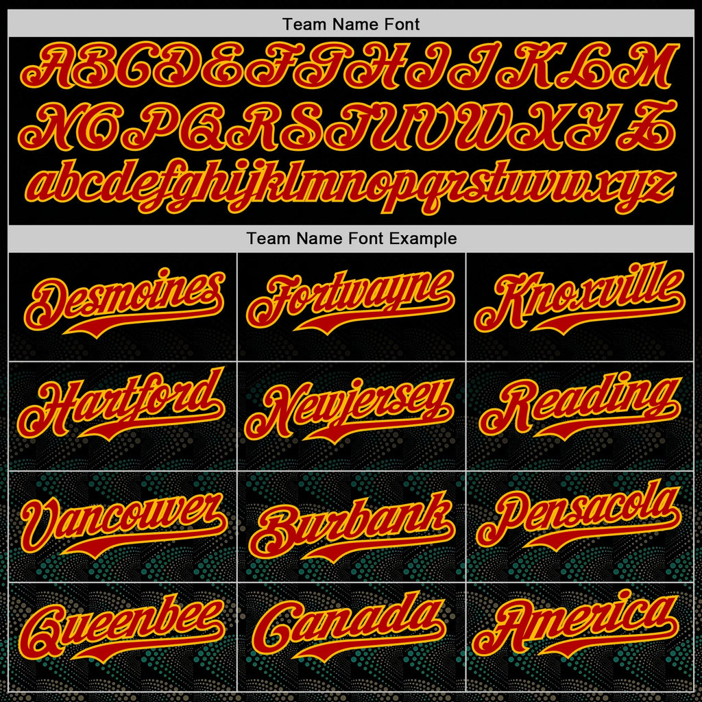 Custom Black Red Gold-Green Black History Month Africa Tribal Authentic Baseball Jersey