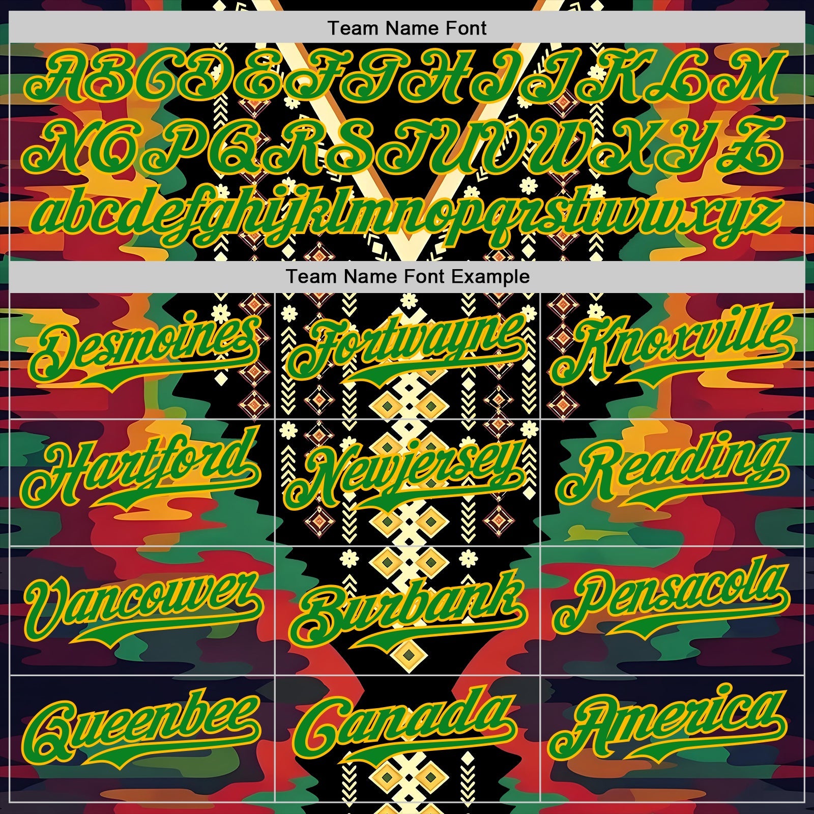 Custom Black Grass Green Red-Gold Black History Month Africa Tribal Authentic Baseball Jersey