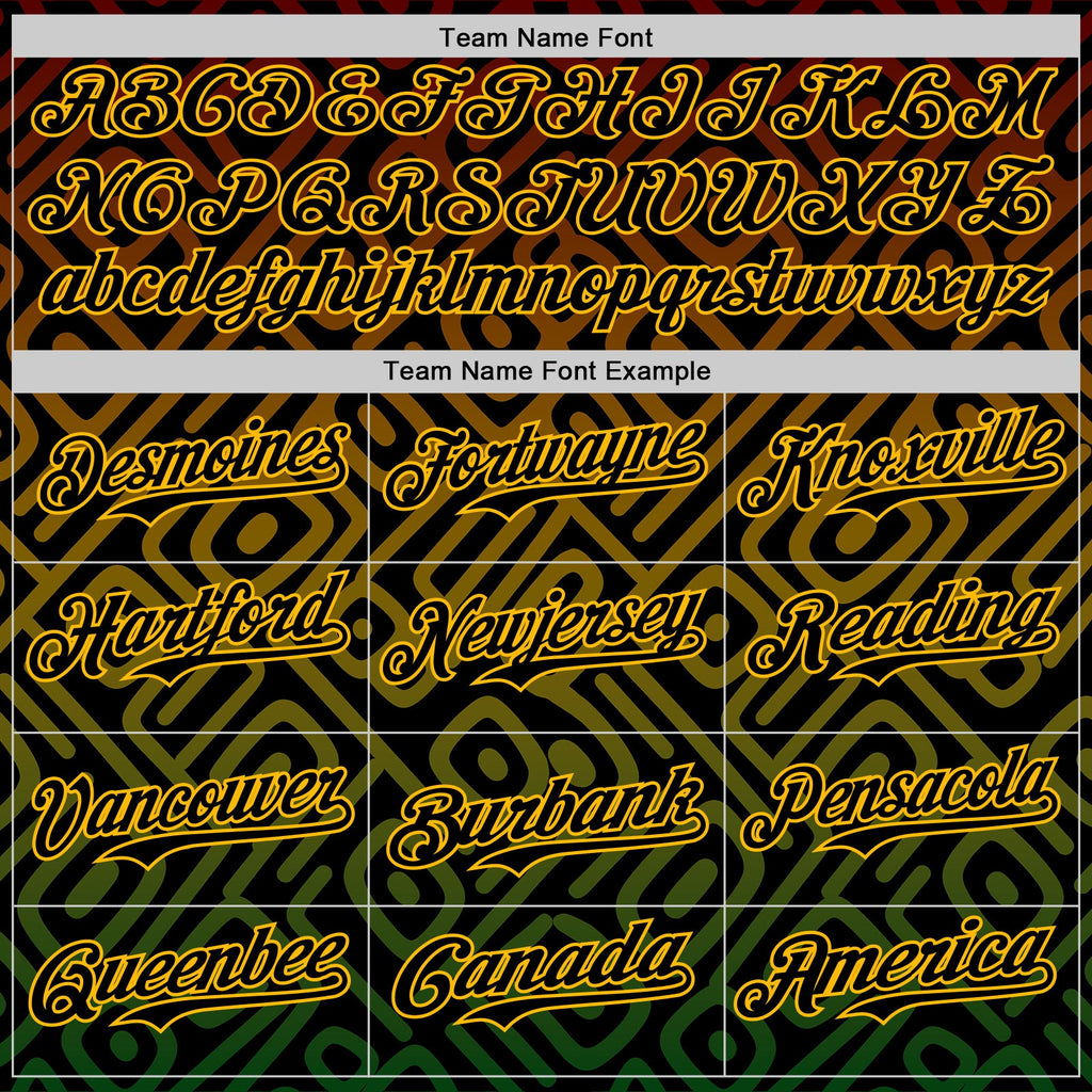 Custom Brown Black Red Gold-Green Black History Month Africa Tribal Authentic Baseball Jersey