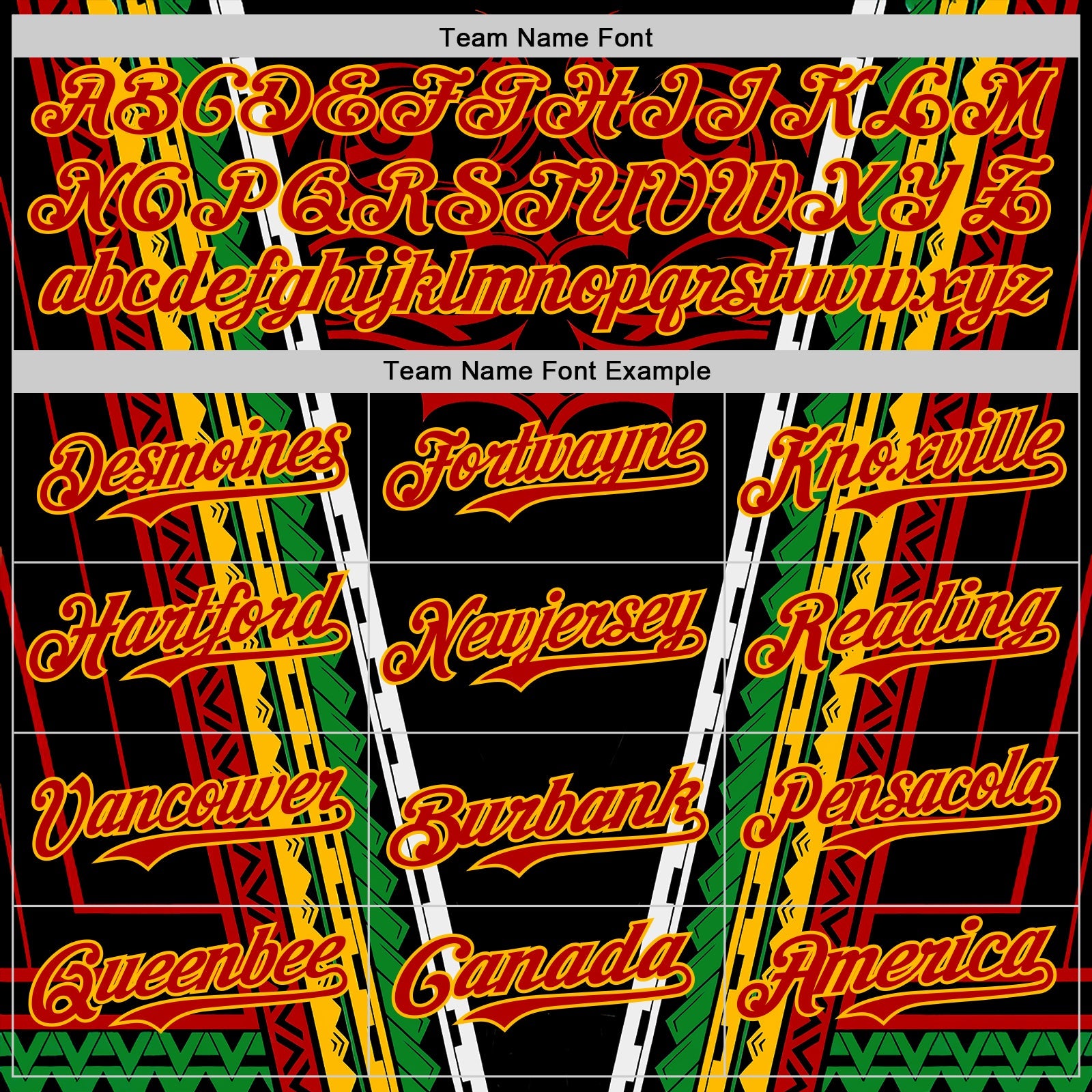 Custom Black Red Gold-Green Black History Month Africa Tribal Authentic Baseball Jersey