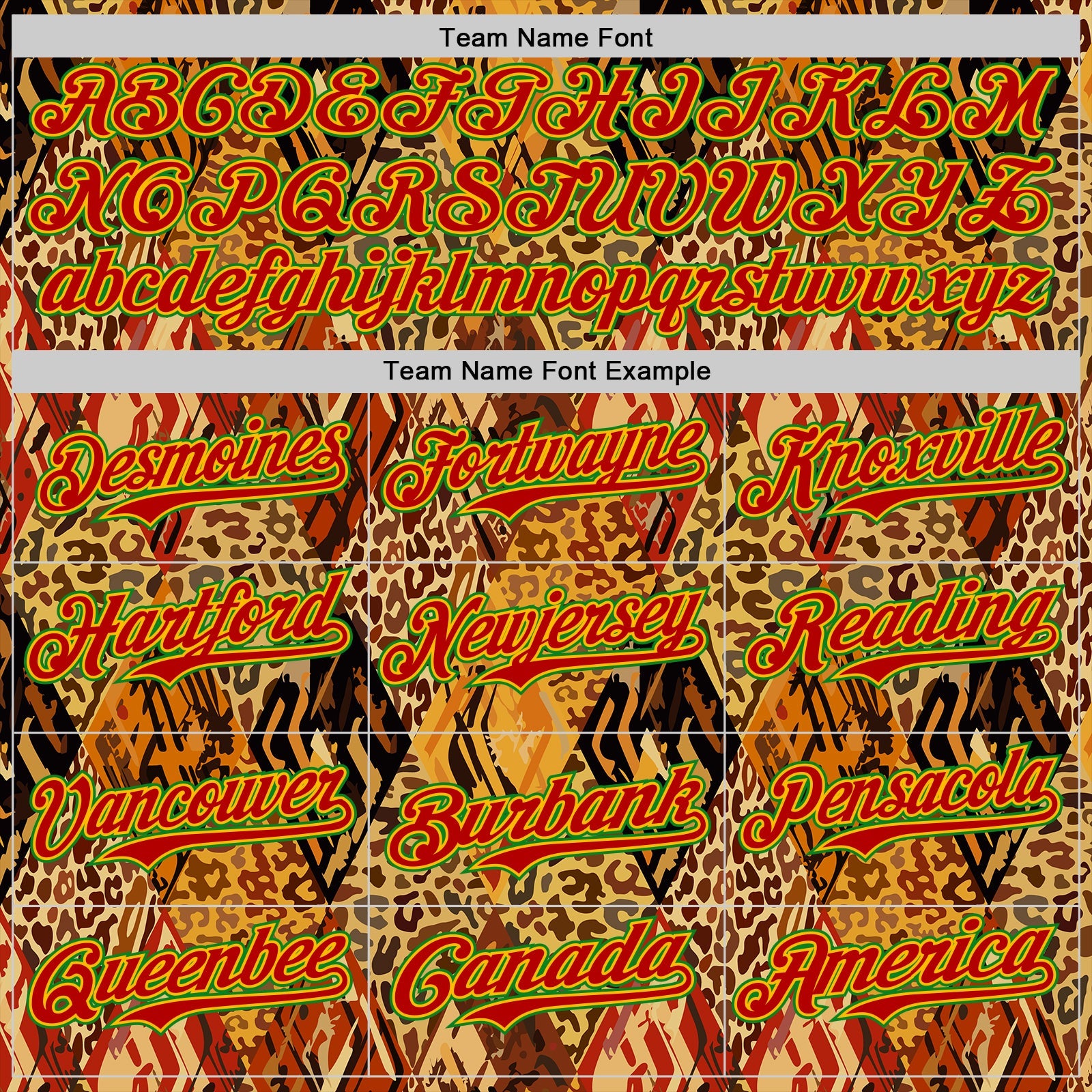 Custom Brown Red Gold-Grass Green 3D Pattern Design Black History Month Animal Print Authentic Baseball Jersey