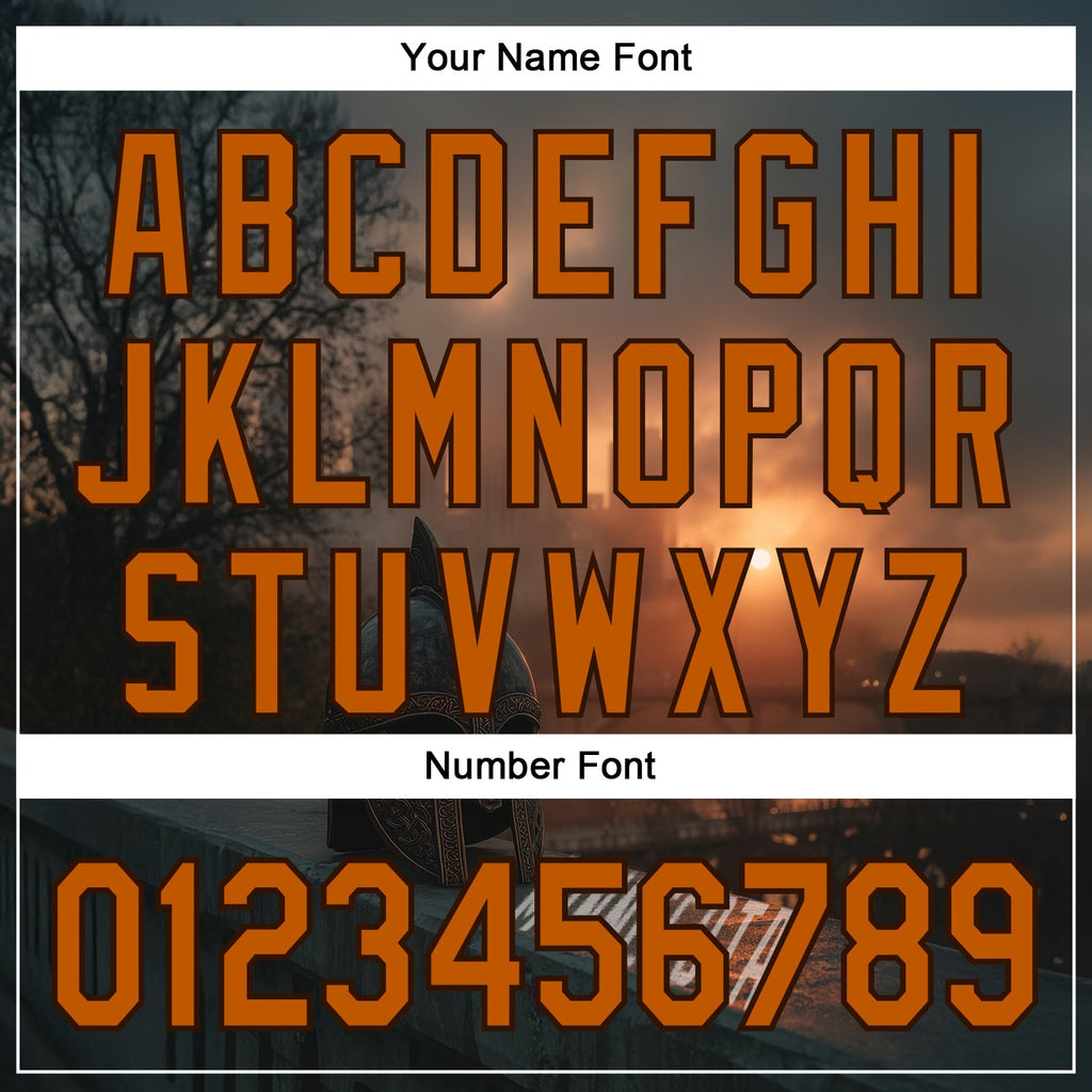 Custom Gray Texas Orange-Brown Minnesota Sunset Cityscape Vikings City Symbol Authentic Baseball Jersey