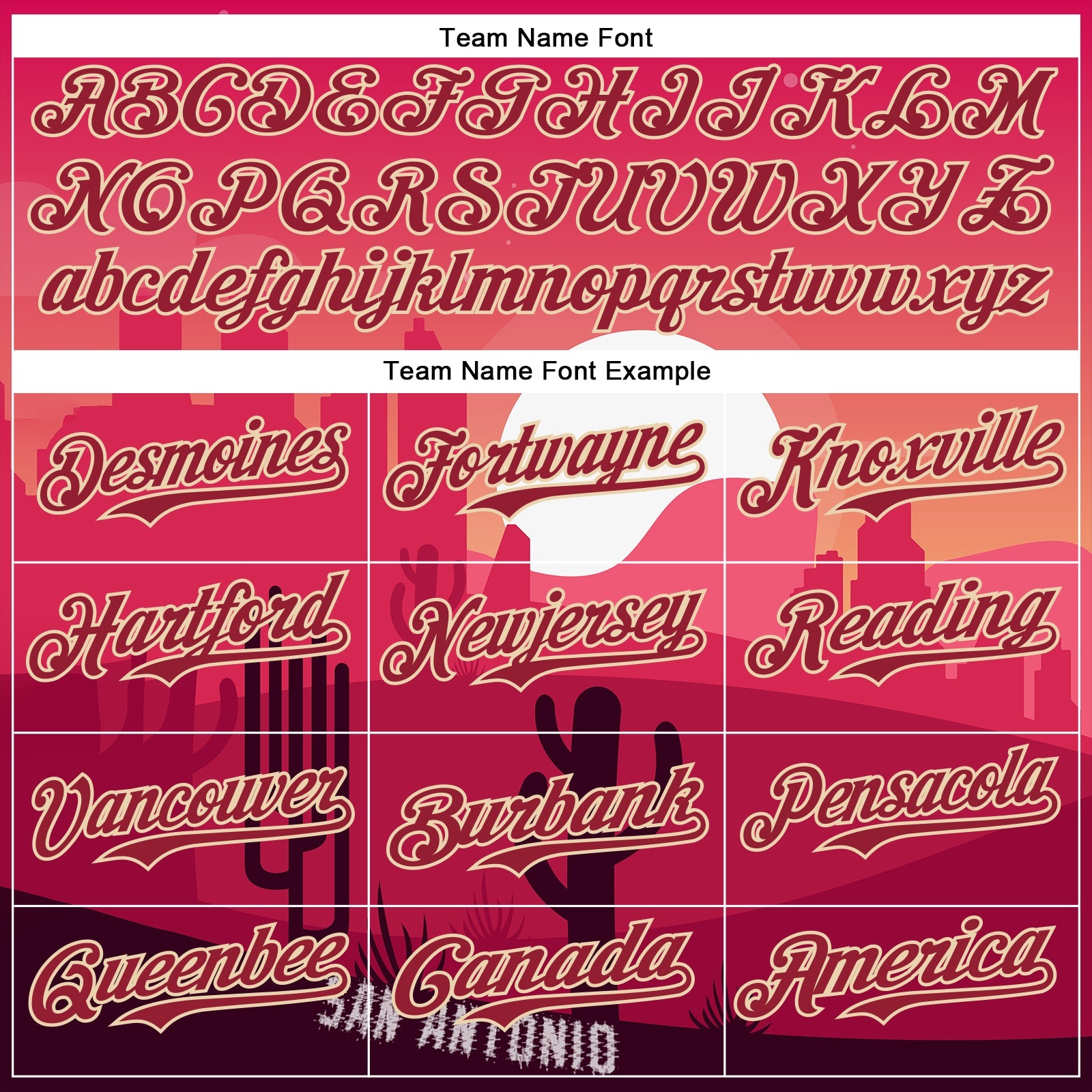 Custom Pink Cardinal-City Cream San Antonio Cactus Western Sunset City Symbol Authentic Baseball Jersey