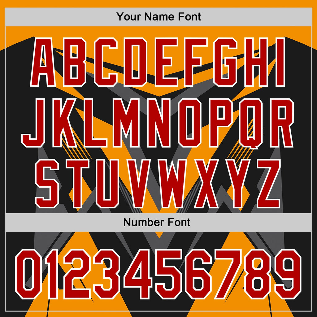 Custom Black Red White Bay Orange-Gray Car Racing Formula Auto Motorsport Authentic Baseball Jersey