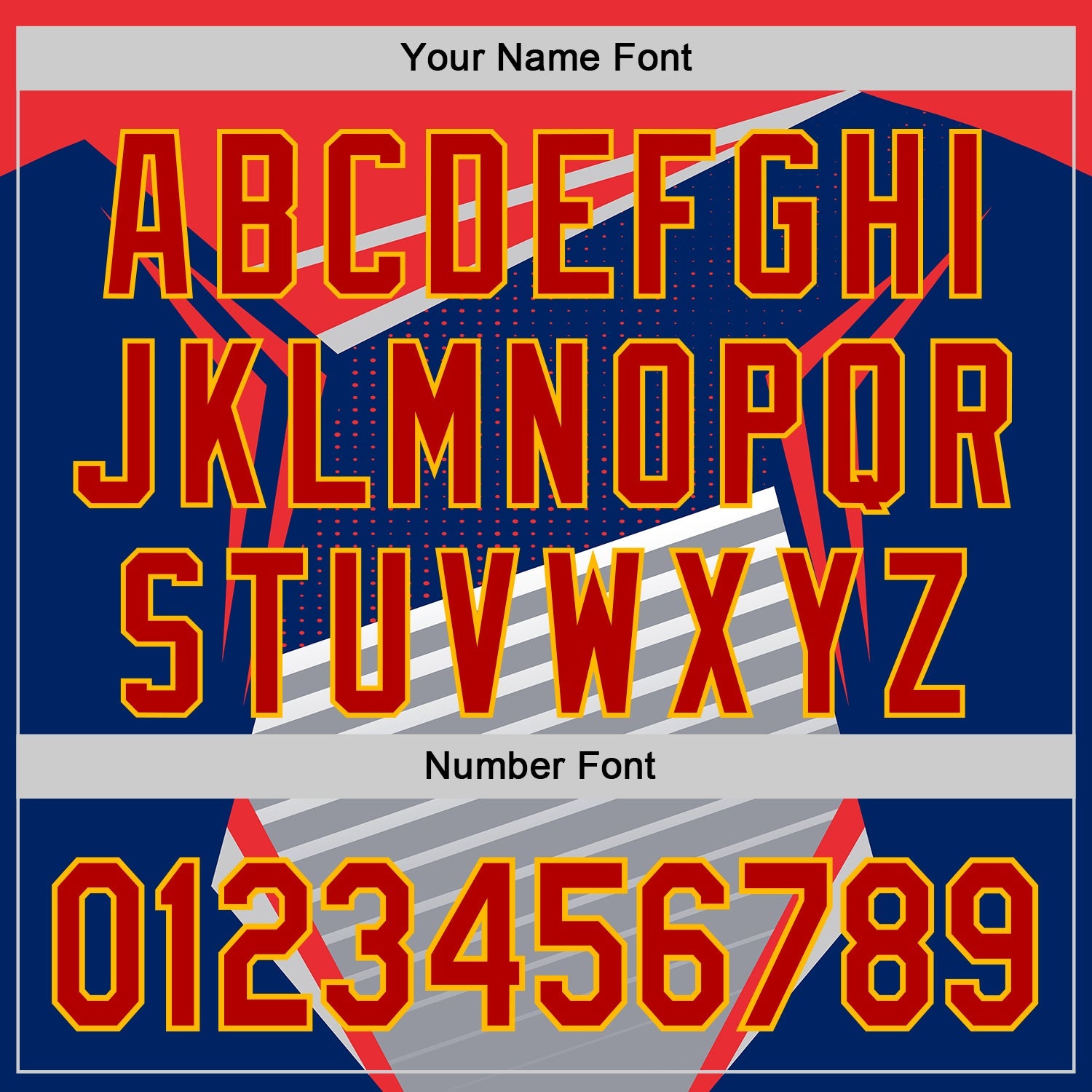 Custom Navy Red Gold Gray-White Car Racing Formula Auto Motorsport Authentic Baseball Jersey
